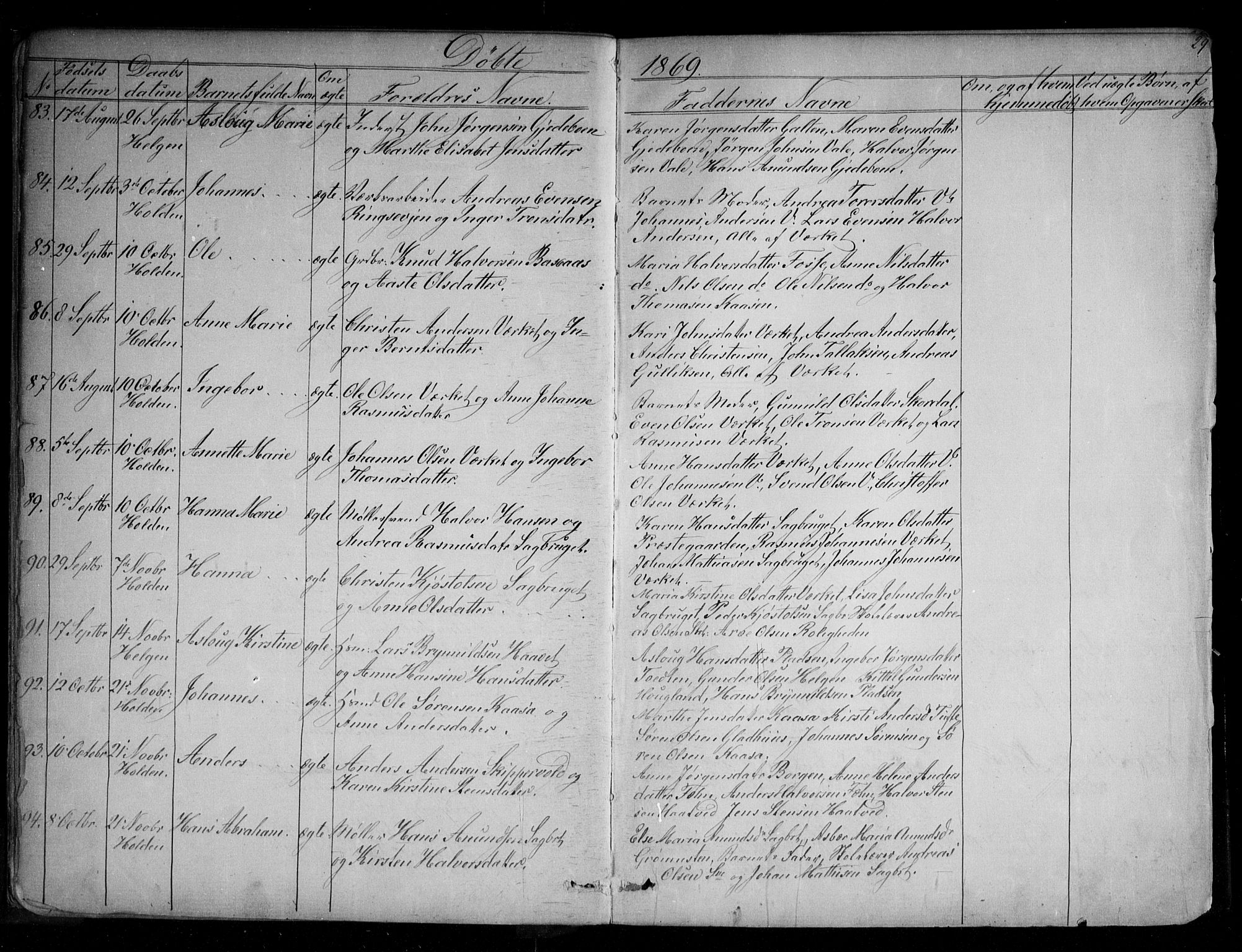 Holla kirkebøker, SAKO/A-272/G/Ga/L0004: Parish register (copy) no. I 4, 1867-1890, p. 29