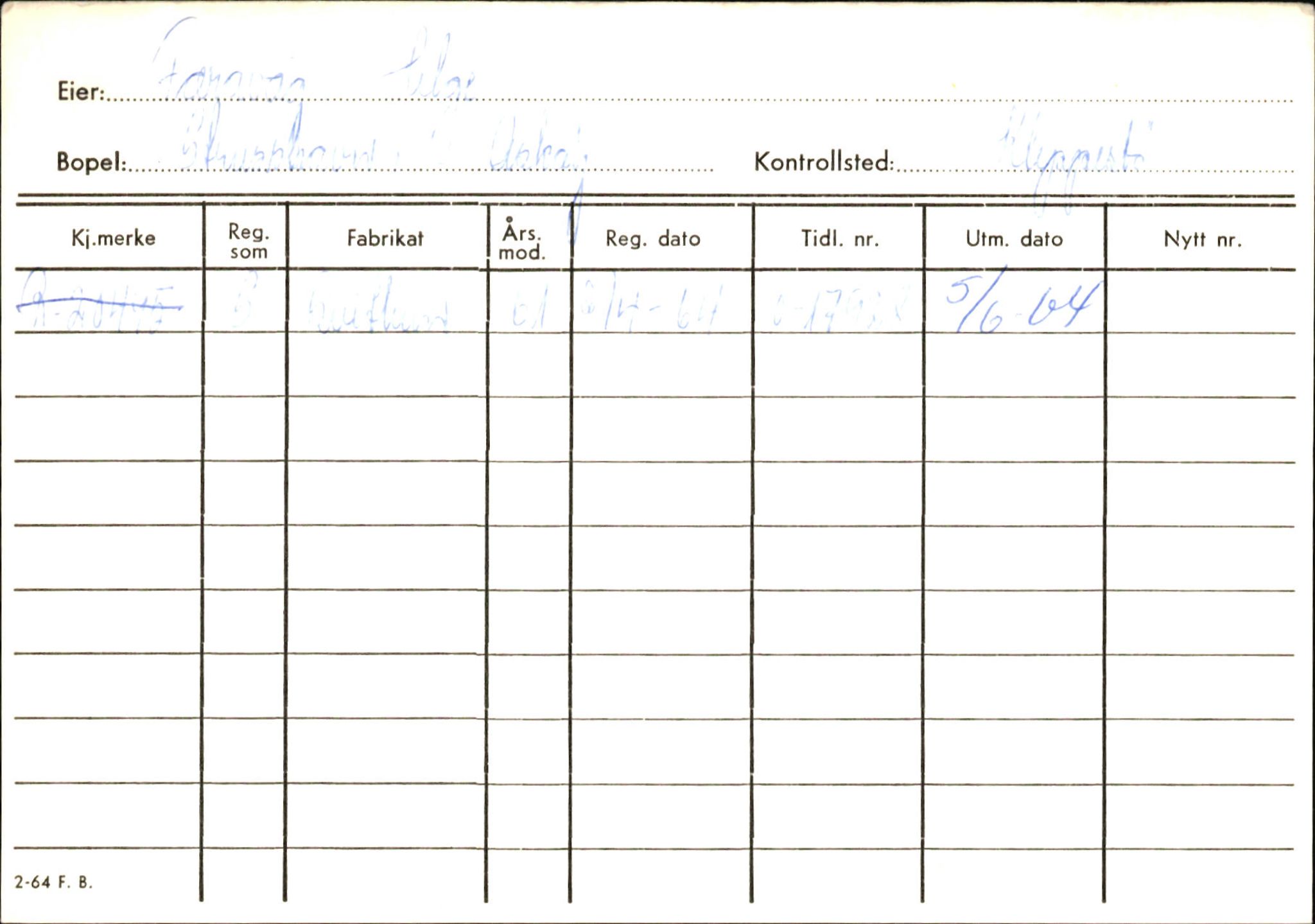 Statens vegvesen, Hordaland vegkontor, AV/SAB-A-5201/2/Ha/L0015: R-eierkort F-G, 1920-1971, p. 129