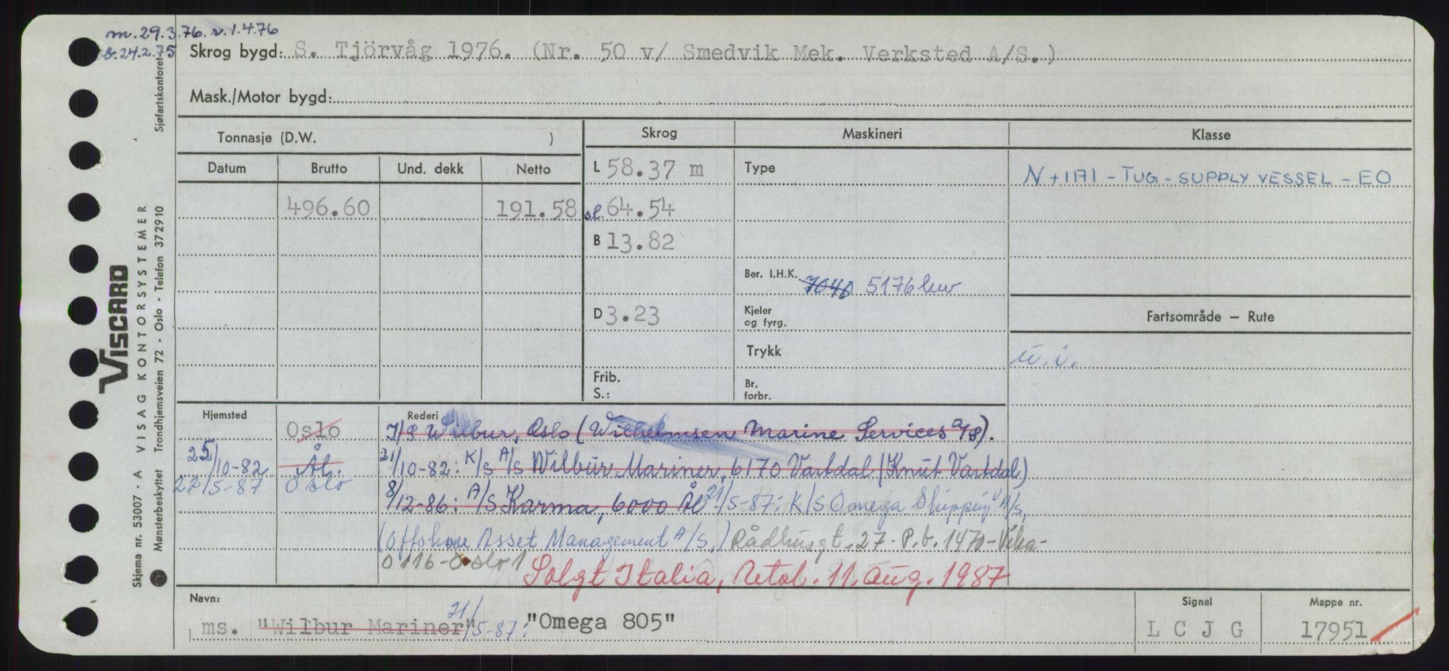 Sjøfartsdirektoratet med forløpere, Skipsmålingen, AV/RA-S-1627/H/Hd/L0028: Fartøy, O, p. 257