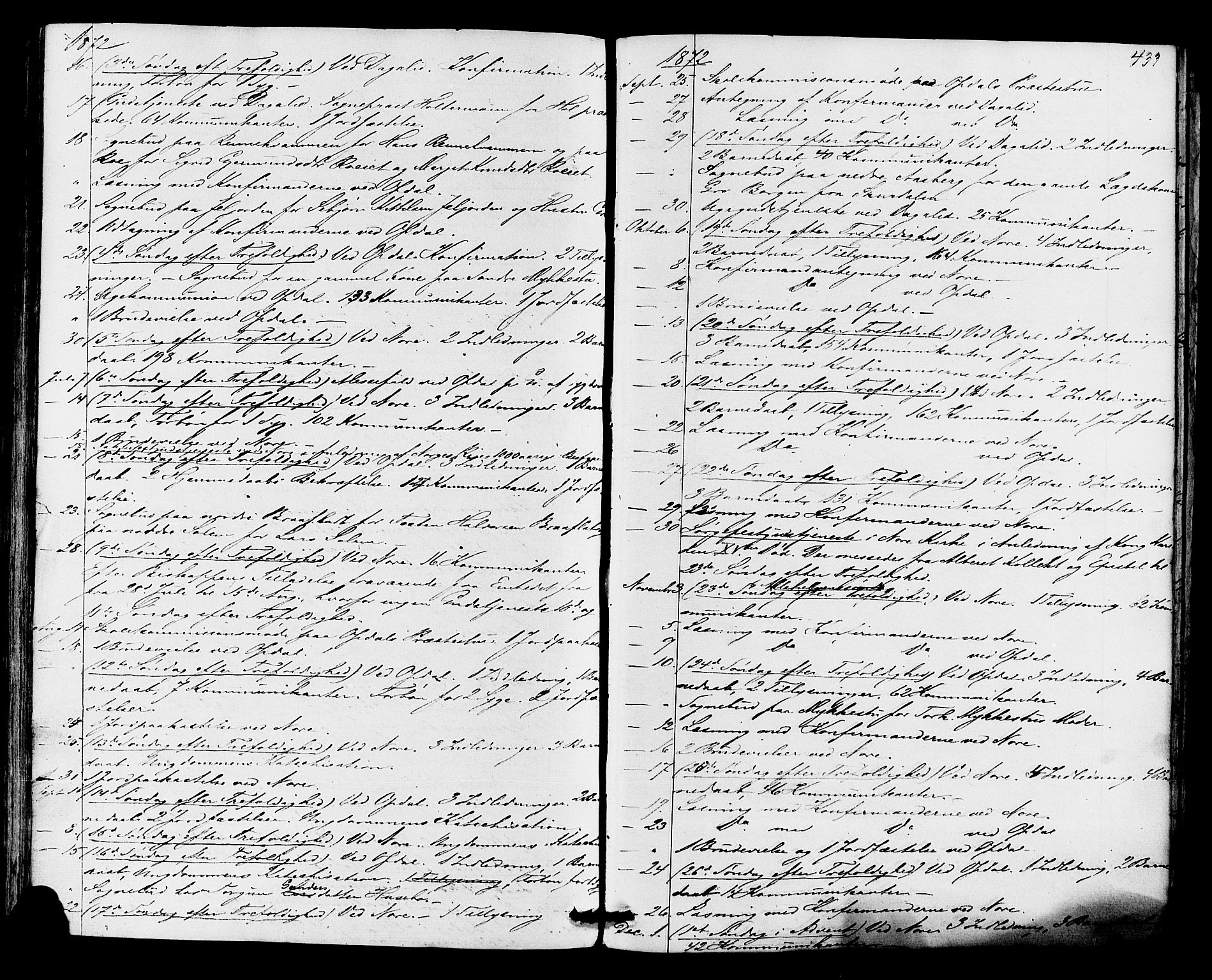 Nore kirkebøker, SAKO/A-238/F/Fa/L0003: Parish register (official) no. I 3, 1858-1866, p. 433