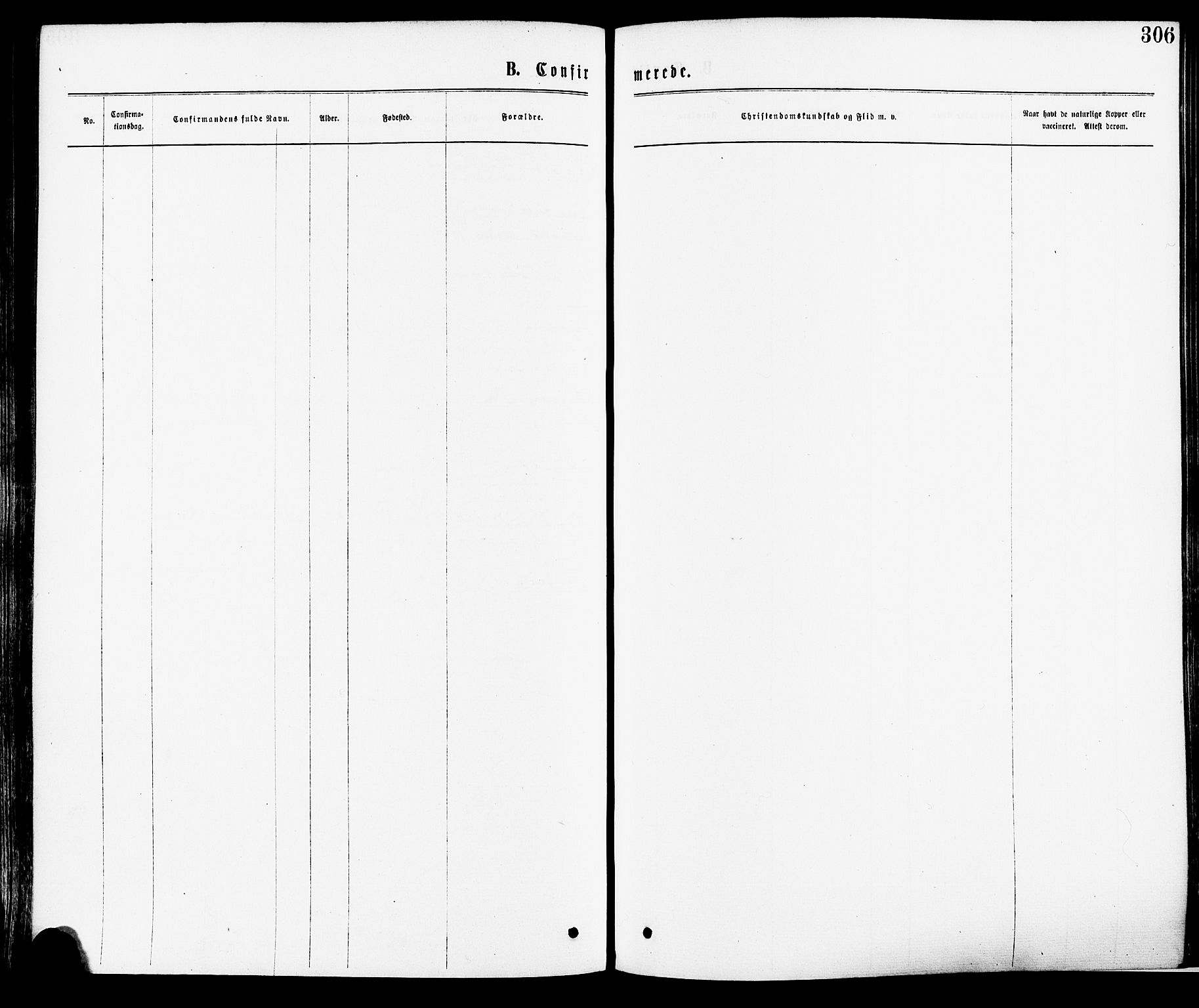 Høland prestekontor Kirkebøker, AV/SAO-A-10346a/F/Fa/L0012.a: Parish register (official) no. I 12A, 1869-1879, p. 306