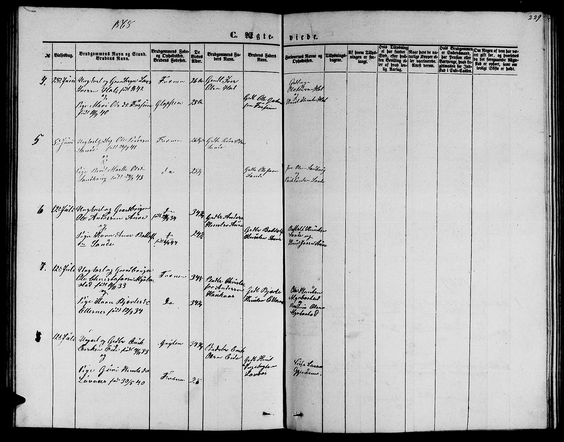 Ministerialprotokoller, klokkerbøker og fødselsregistre - Møre og Romsdal, AV/SAT-A-1454/565/L0753: Parish register (copy) no. 565C02, 1845-1870, p. 229