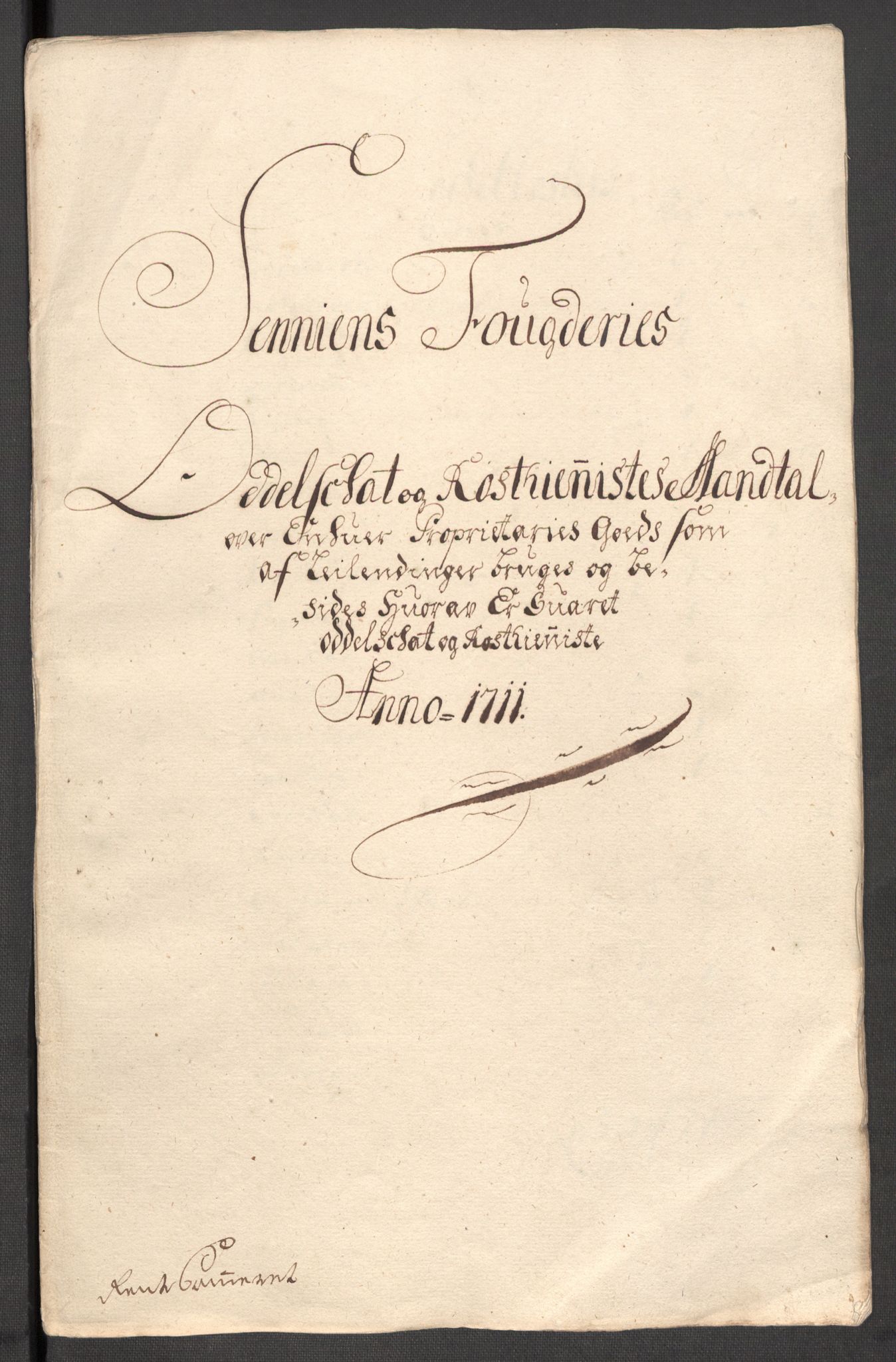 Rentekammeret inntil 1814, Reviderte regnskaper, Fogderegnskap, AV/RA-EA-4092/R68/L4758: Fogderegnskap Senja og Troms, 1711-1712, p. 36