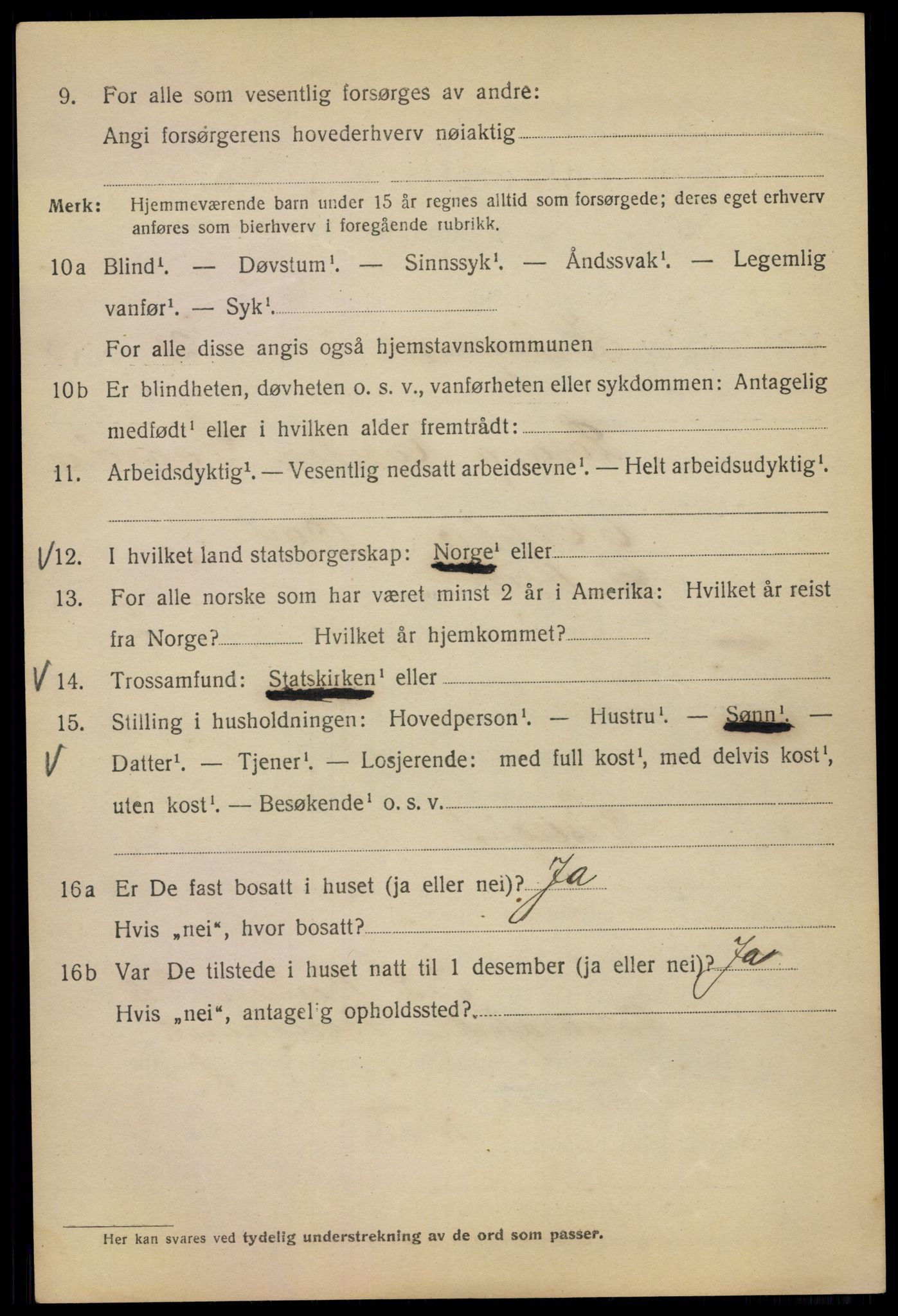 SAO, 1920 census for Kristiania, 1920, p. 335540