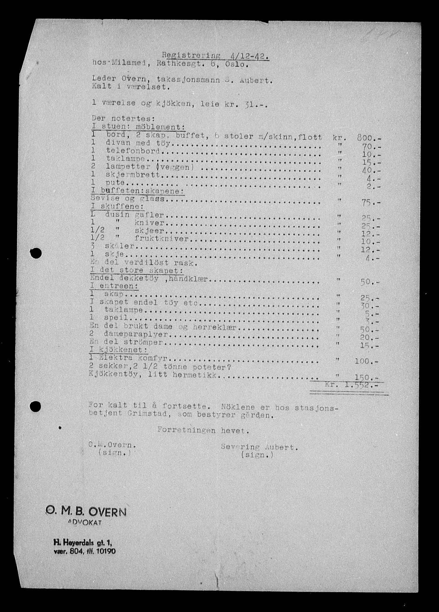 Justisdepartementet, Tilbakeføringskontoret for inndratte formuer, AV/RA-S-1564/H/Hc/Hcc/L0965: --, 1945-1947, p. 12