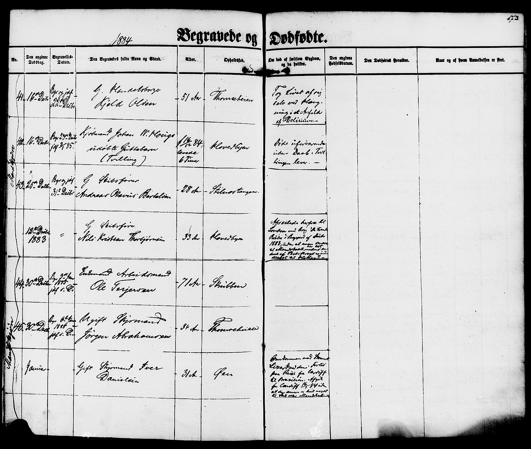 Kragerø kirkebøker, SAKO/A-278/F/Fa/L0010: Parish register (official) no. 10, 1861-1885, p. 173