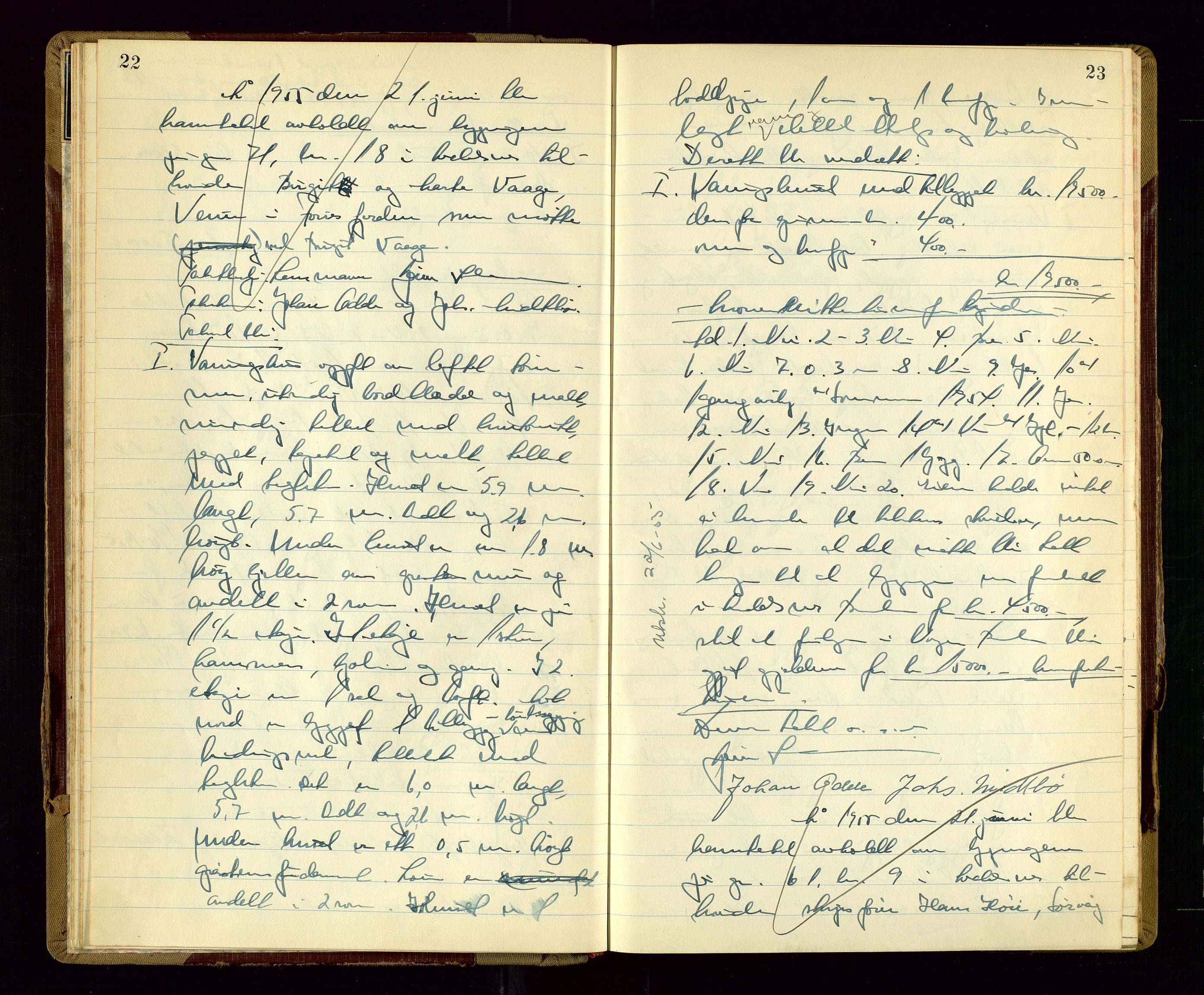 Avaldsnes lensmannskontor, AV/SAST-A-100286/Goa/L0009: "Branntakstprotokoll", 1955, p. 22-23