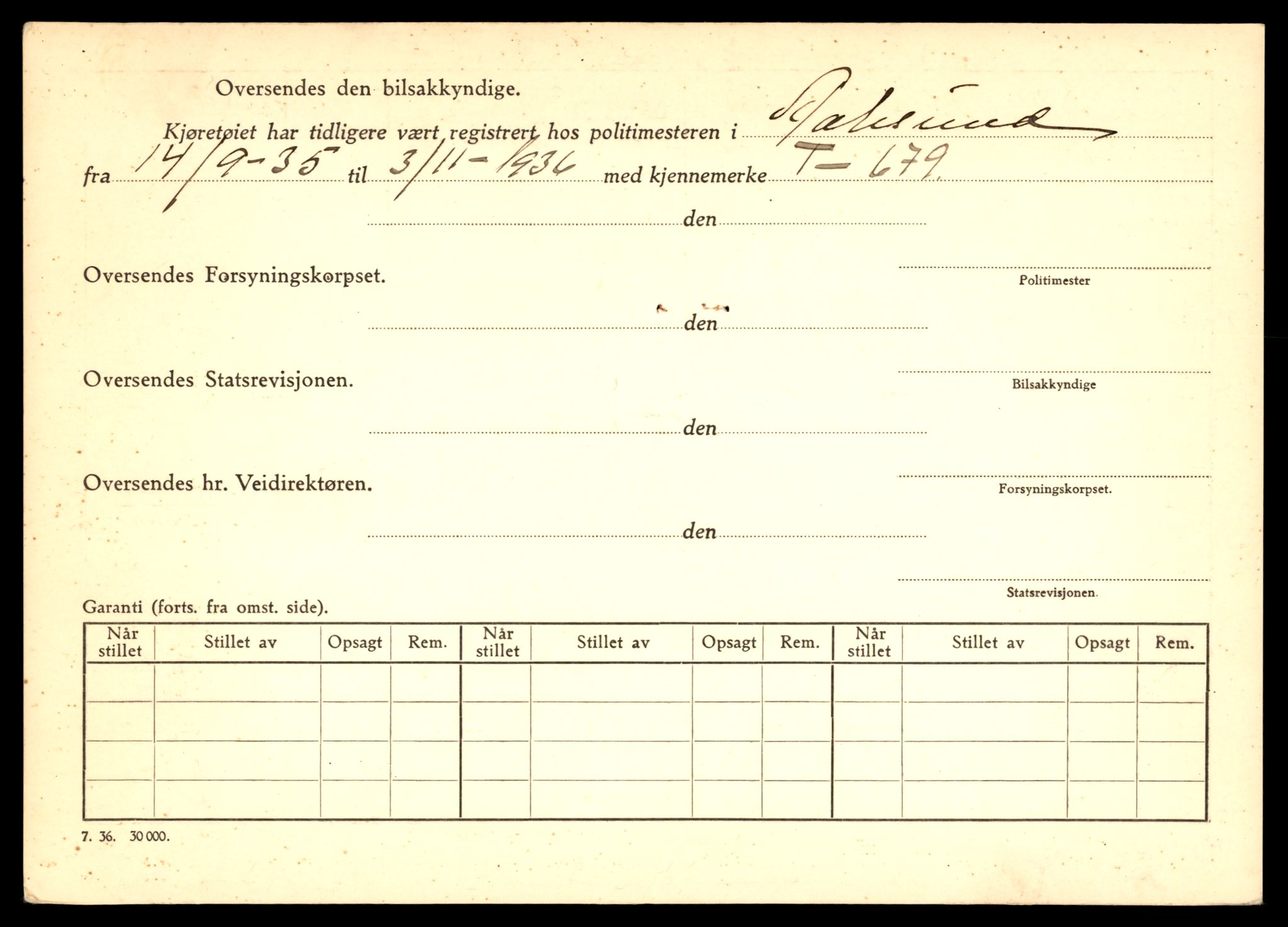 Møre og Romsdal vegkontor - Ålesund trafikkstasjon, SAT/A-4099/F/Fe/L0007: Registreringskort for kjøretøy T 651 - T 746, 1927-1998, p. 986