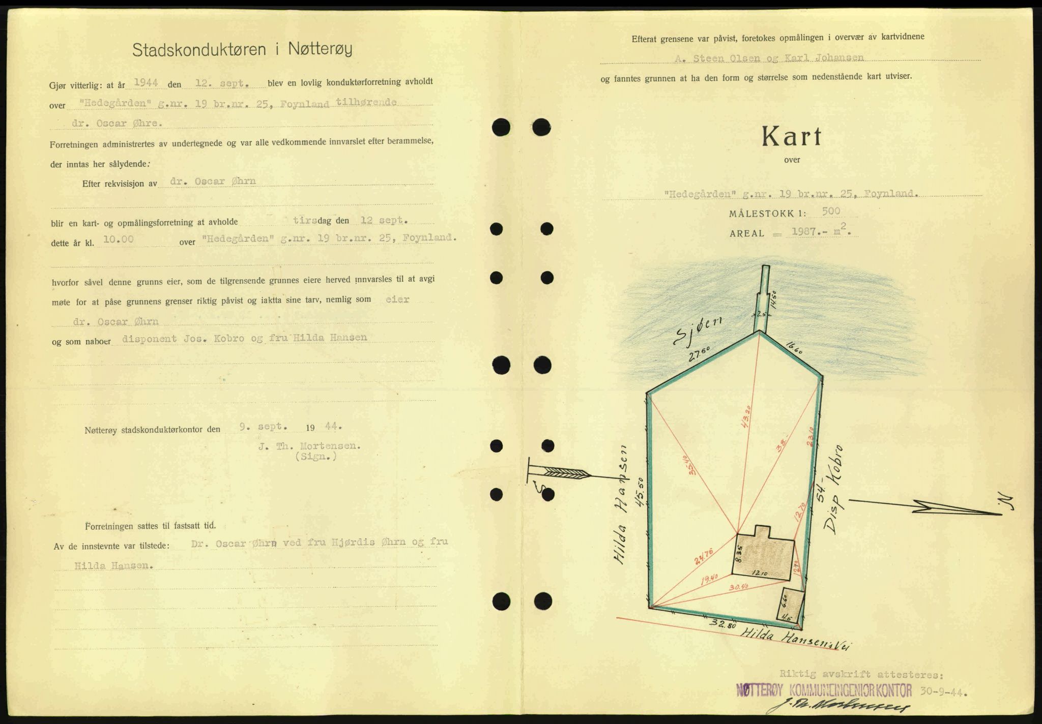 Tønsberg sorenskriveri, AV/SAKO-A-130/G/Ga/Gaa/L0016: Mortgage book no. A16, 1944-1945, Diary no: : 2202/1944