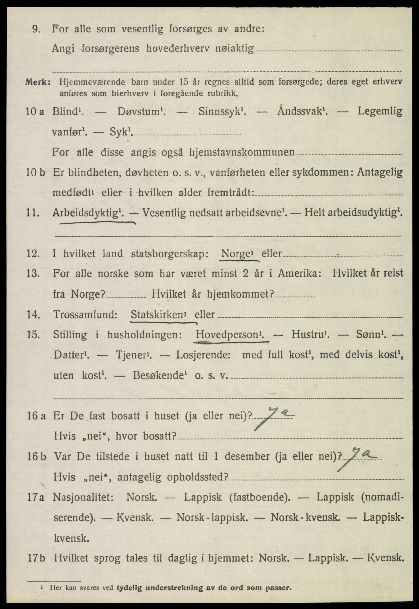 SAT, 1920 census for Brønnøy, 1920, p. 3749