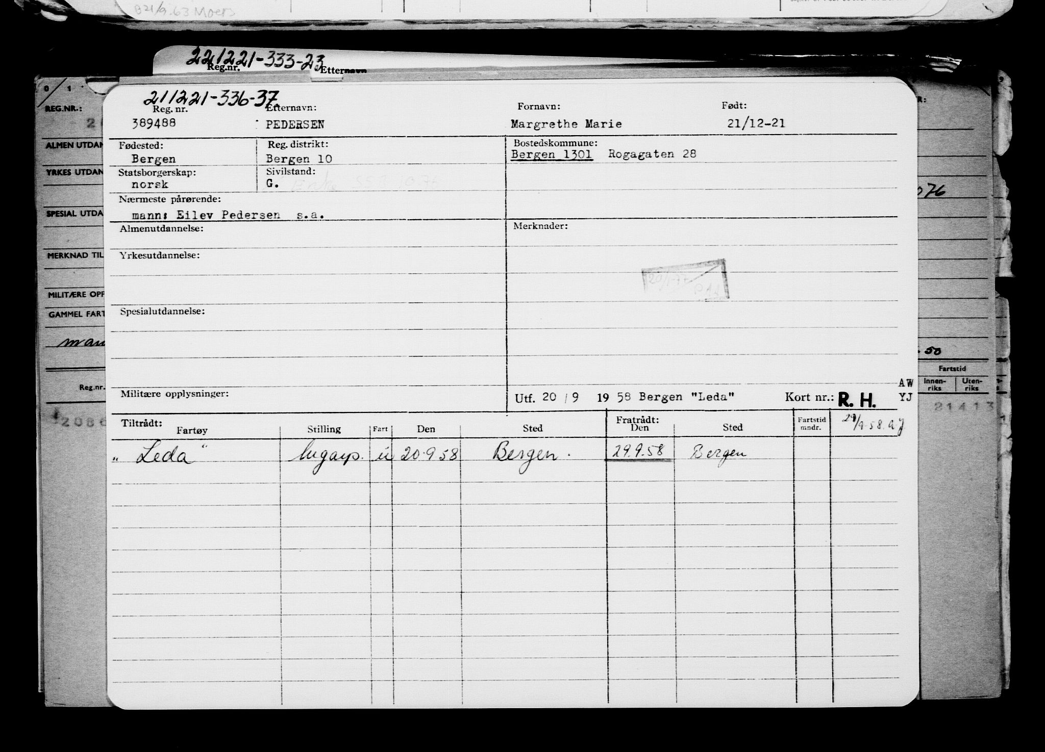 Direktoratet for sjømenn, AV/RA-S-3545/G/Gb/L0201: Hovedkort, 1921-1922, p. 179