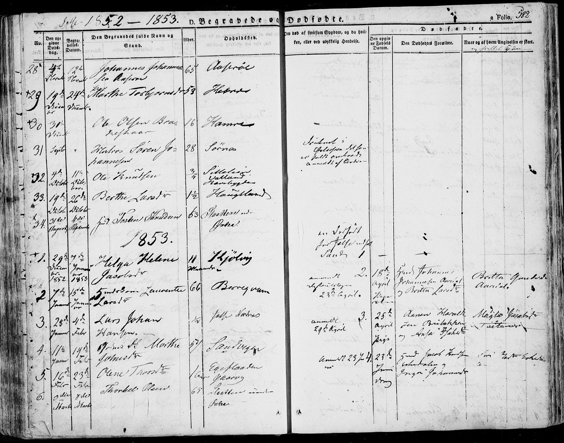 Jelsa sokneprestkontor, AV/SAST-A-101842/01/IV: Parish register (official) no. A 6.2, 1828-1853, p. 582