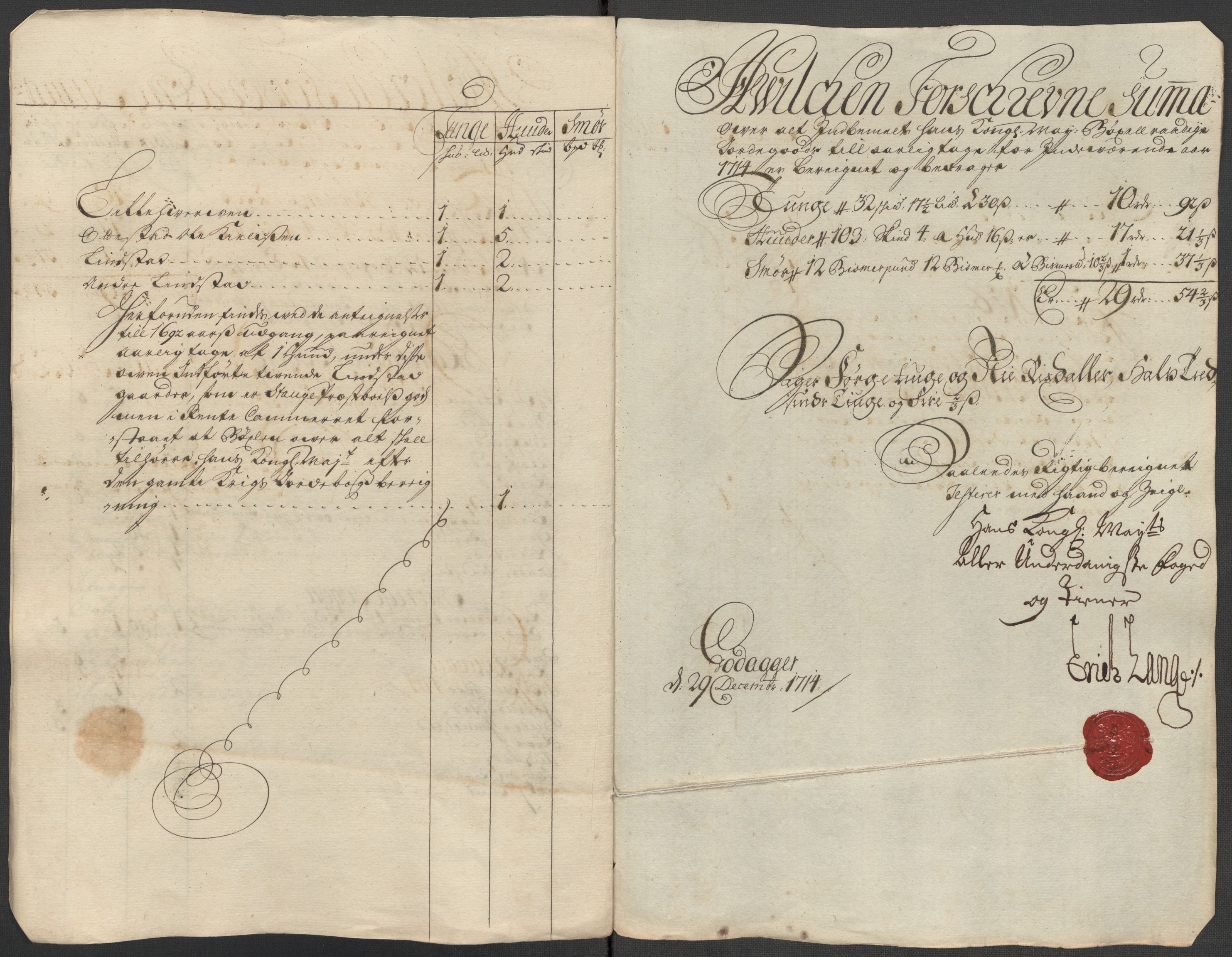 Rentekammeret inntil 1814, Reviderte regnskaper, Fogderegnskap, AV/RA-EA-4092/R16/L1051: Fogderegnskap Hedmark, 1714, p. 199