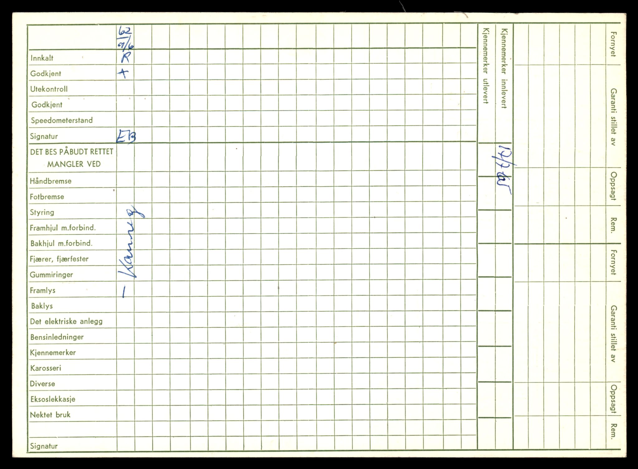 Møre og Romsdal vegkontor - Ålesund trafikkstasjon, SAT/A-4099/F/Fe/L0009: Registreringskort for kjøretøy T 896 - T 1049, 1927-1998, p. 164