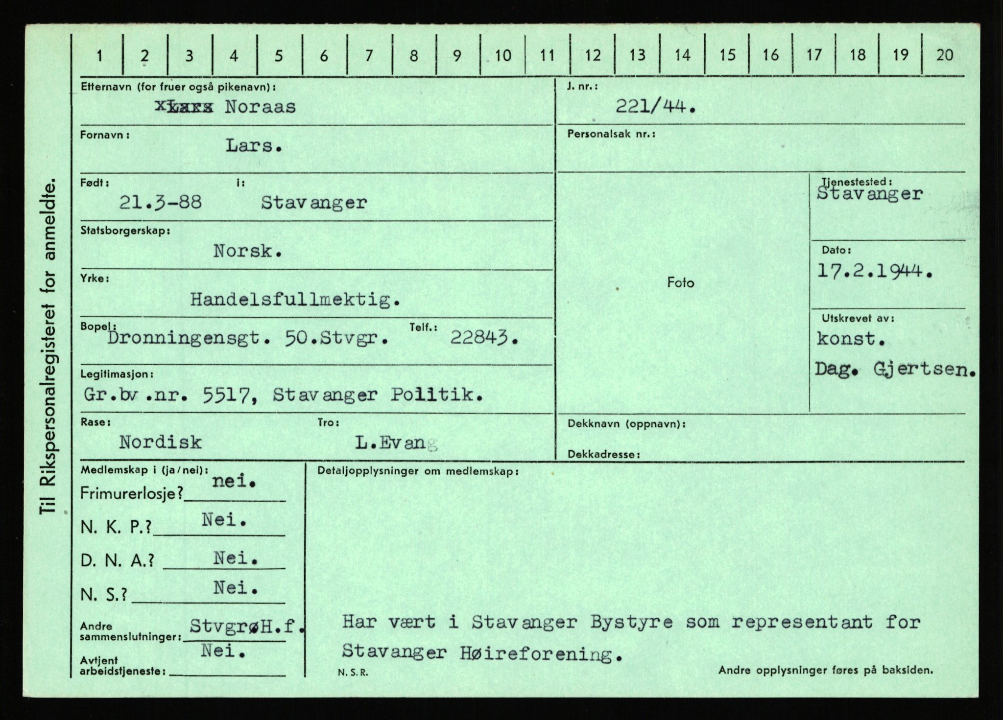 Statspolitiet - Hovedkontoret / Osloavdelingen, AV/RA-S-1329/C/Ca/L0011: Molberg - Nøstvold, 1943-1945, p. 3510