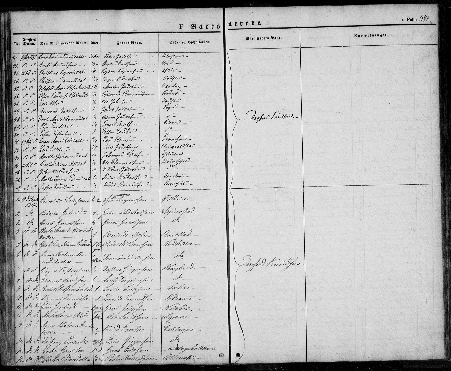 Rennesøy sokneprestkontor, SAST/A -101827/H/Ha/Haa/L0005: Parish register (official) no. A 5, 1838-1859, p. 340
