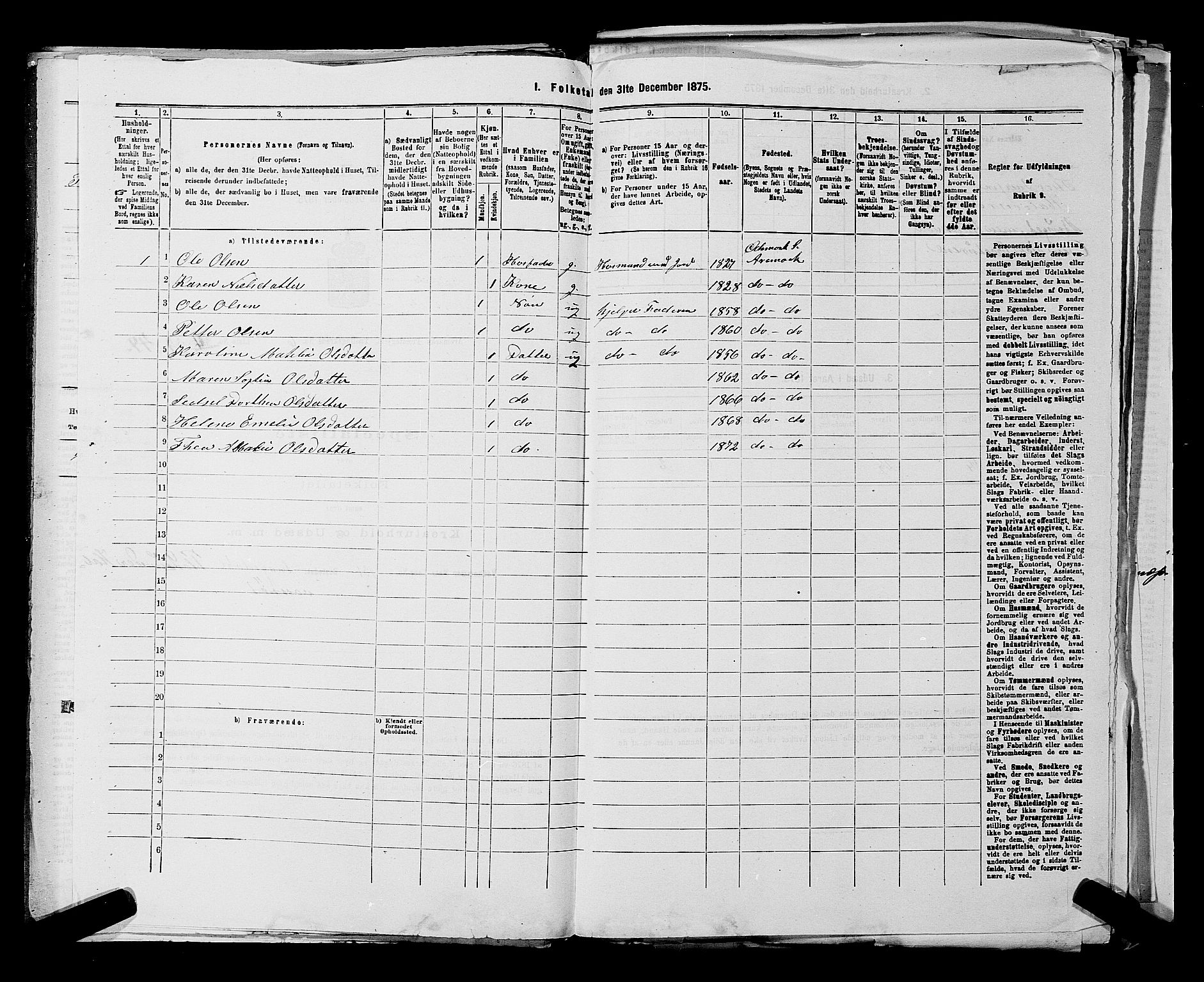RA, 1875 census for 0118P Aremark, 1875, p. 903