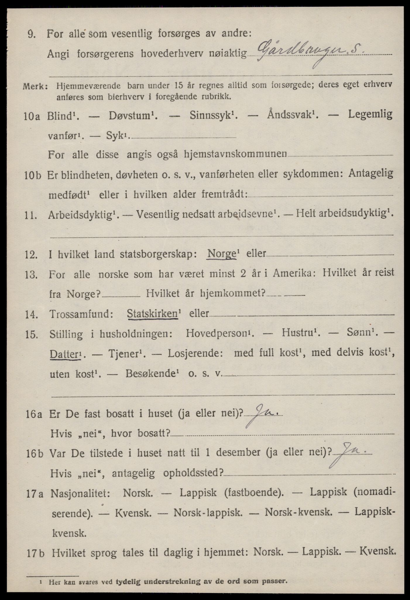 SAT, 1920 census for Rissa, 1920, p. 2498