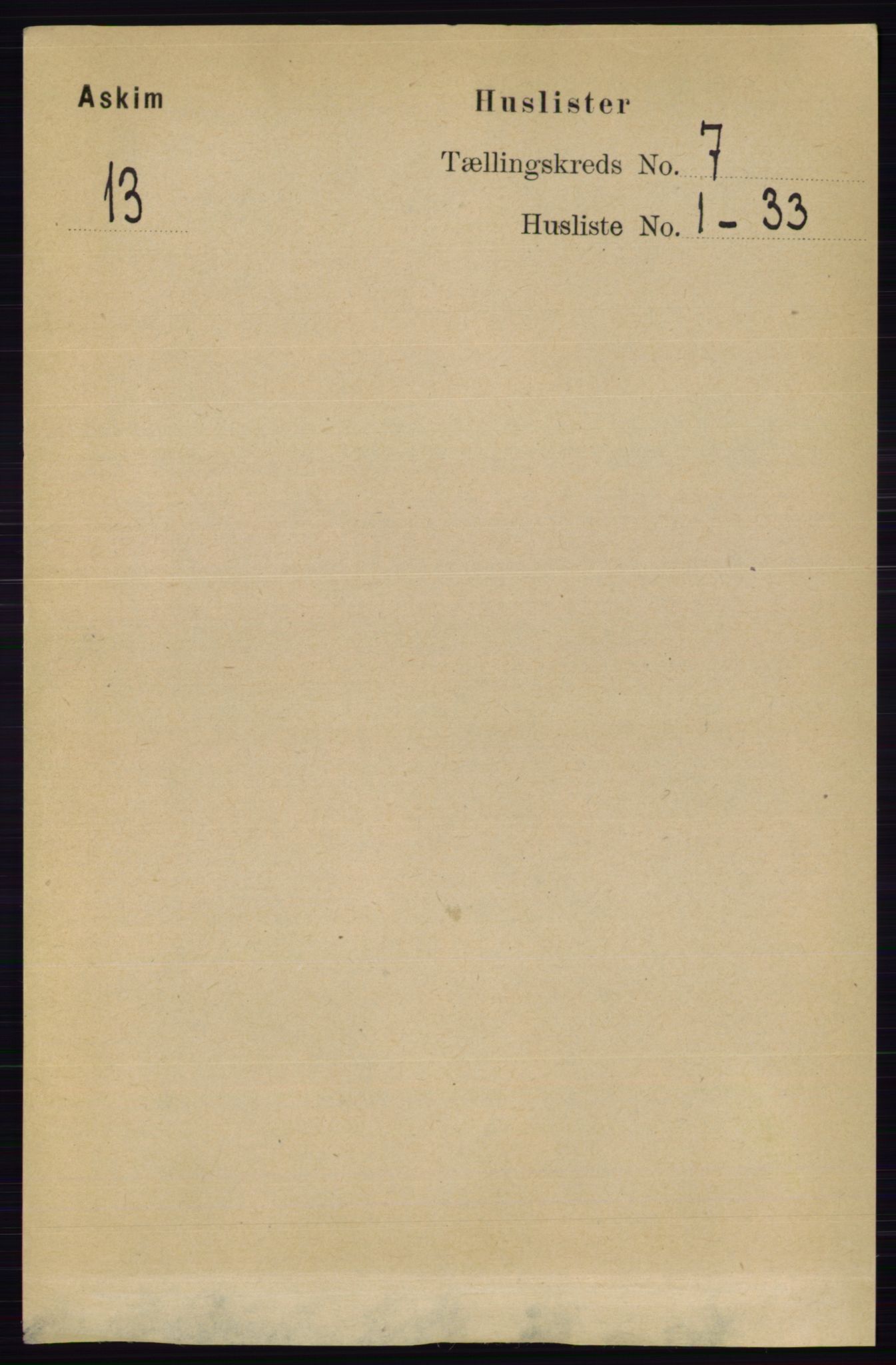 RA, 1891 census for 0124 Askim, 1891, p. 978