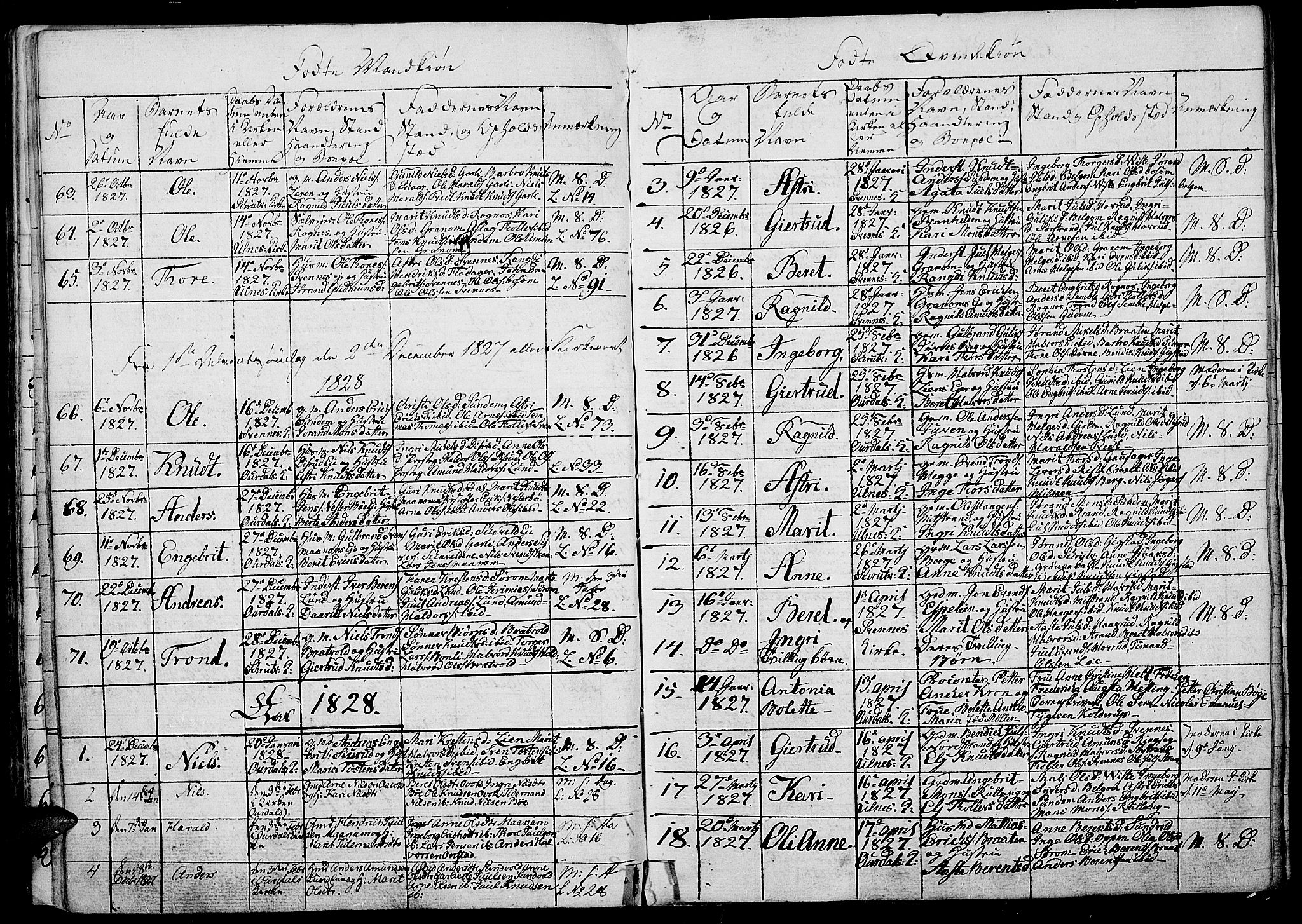 Nord-Aurdal prestekontor, SAH/PREST-132/H/Ha/Haa/L0002: Parish register (official) no. 2, 1816-1828, p. 96f
