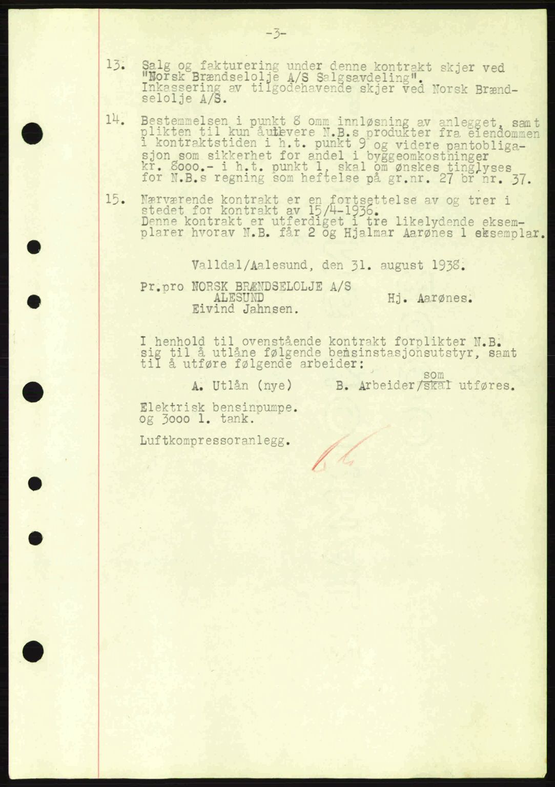 Nordre Sunnmøre sorenskriveri, AV/SAT-A-0006/1/2/2C/2Ca: Mortgage book no. B1-6, 1938-1942, Diary no: : 1699/1938