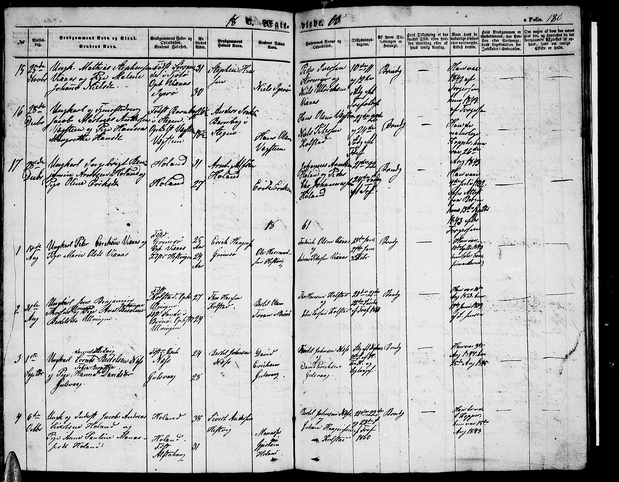 Ministerialprotokoller, klokkerbøker og fødselsregistre - Nordland, AV/SAT-A-1459/816/L0251: Parish register (copy) no. 816C01, 1852-1870, p. 180