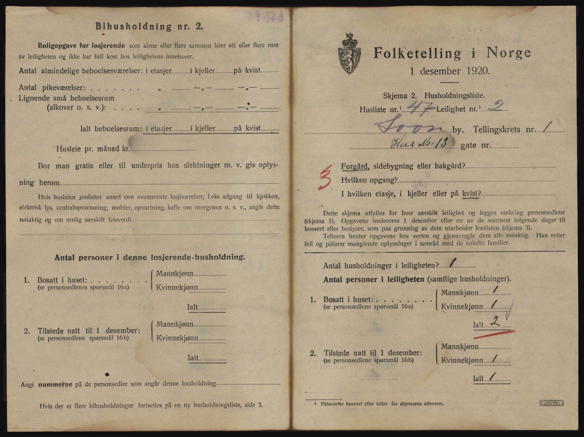 SAO, 1920 census for Son, 1920, p. 342