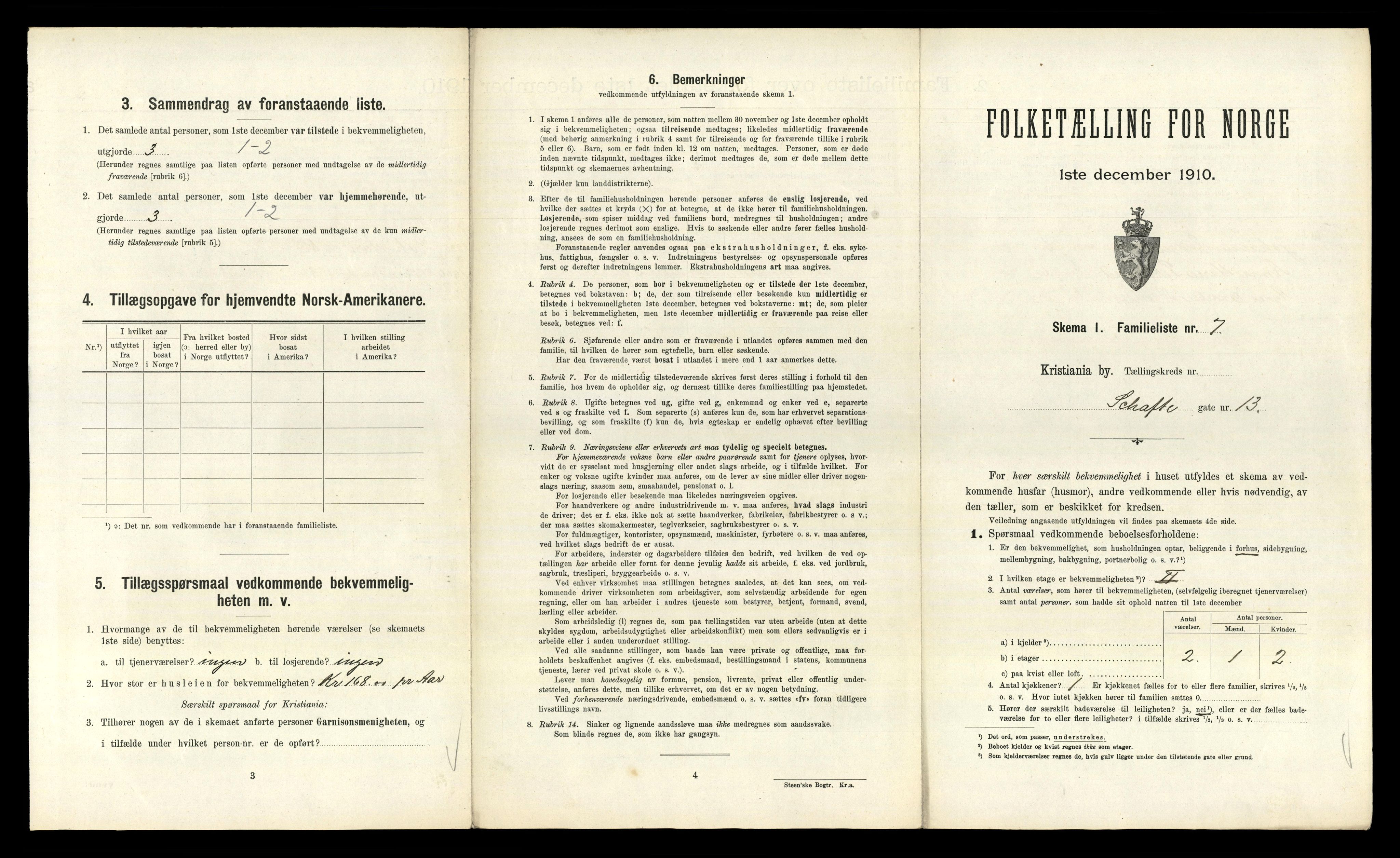 RA, 1910 census for Kristiania, 1910, p. 85429