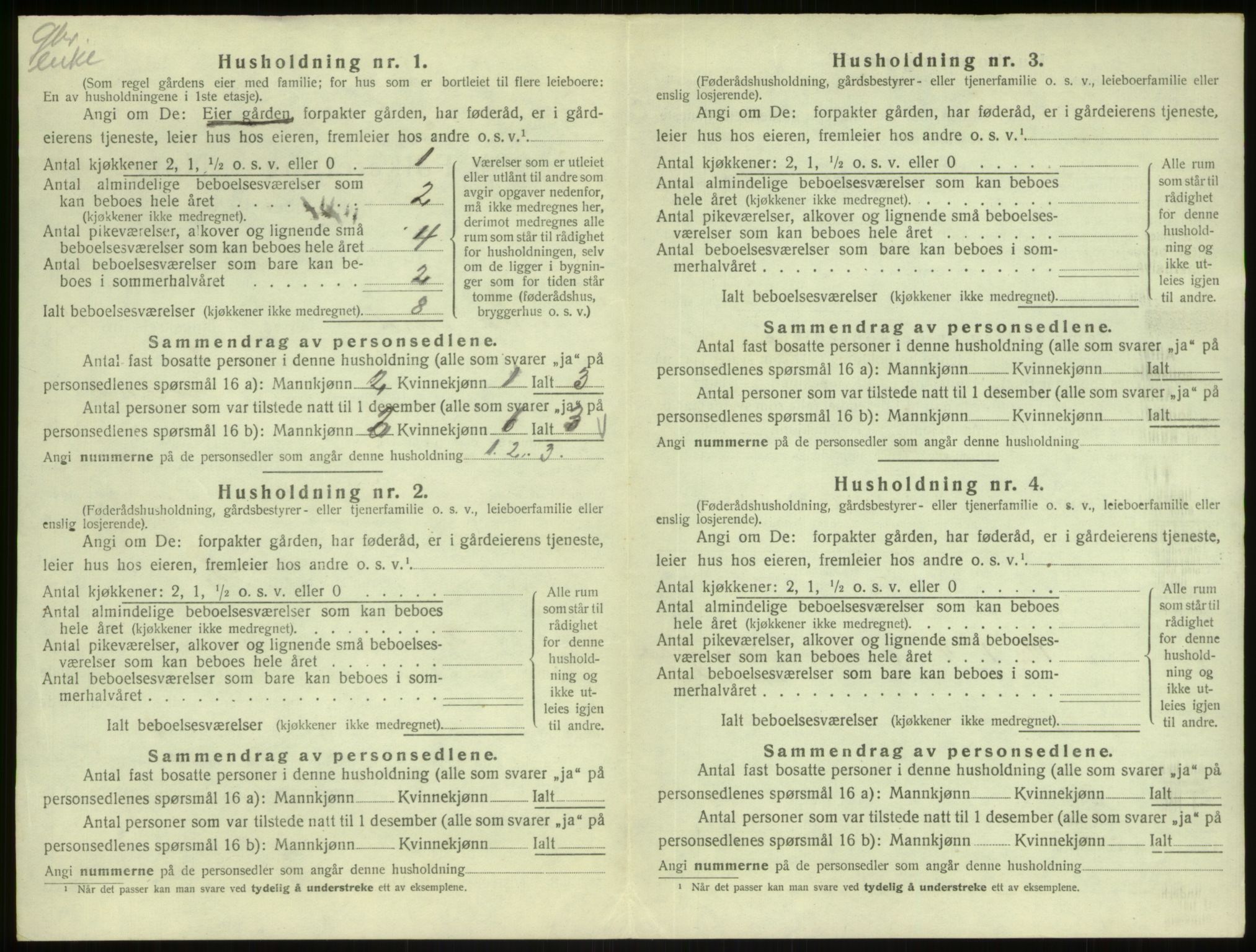 SAB, 1920 census for Masfjorden, 1920, p. 639