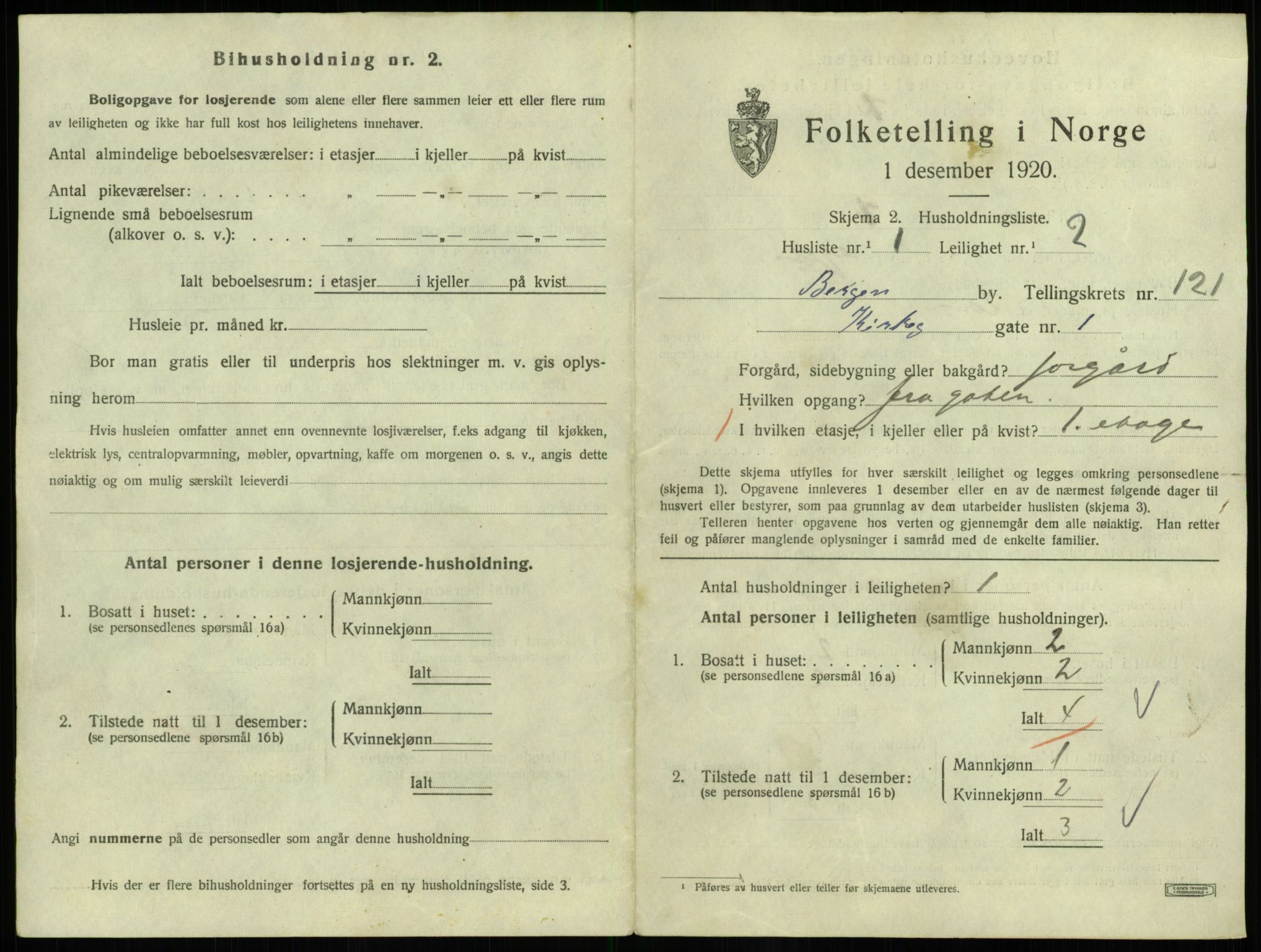 SAB, 1920 census for Bergen, 1920, p. 48877