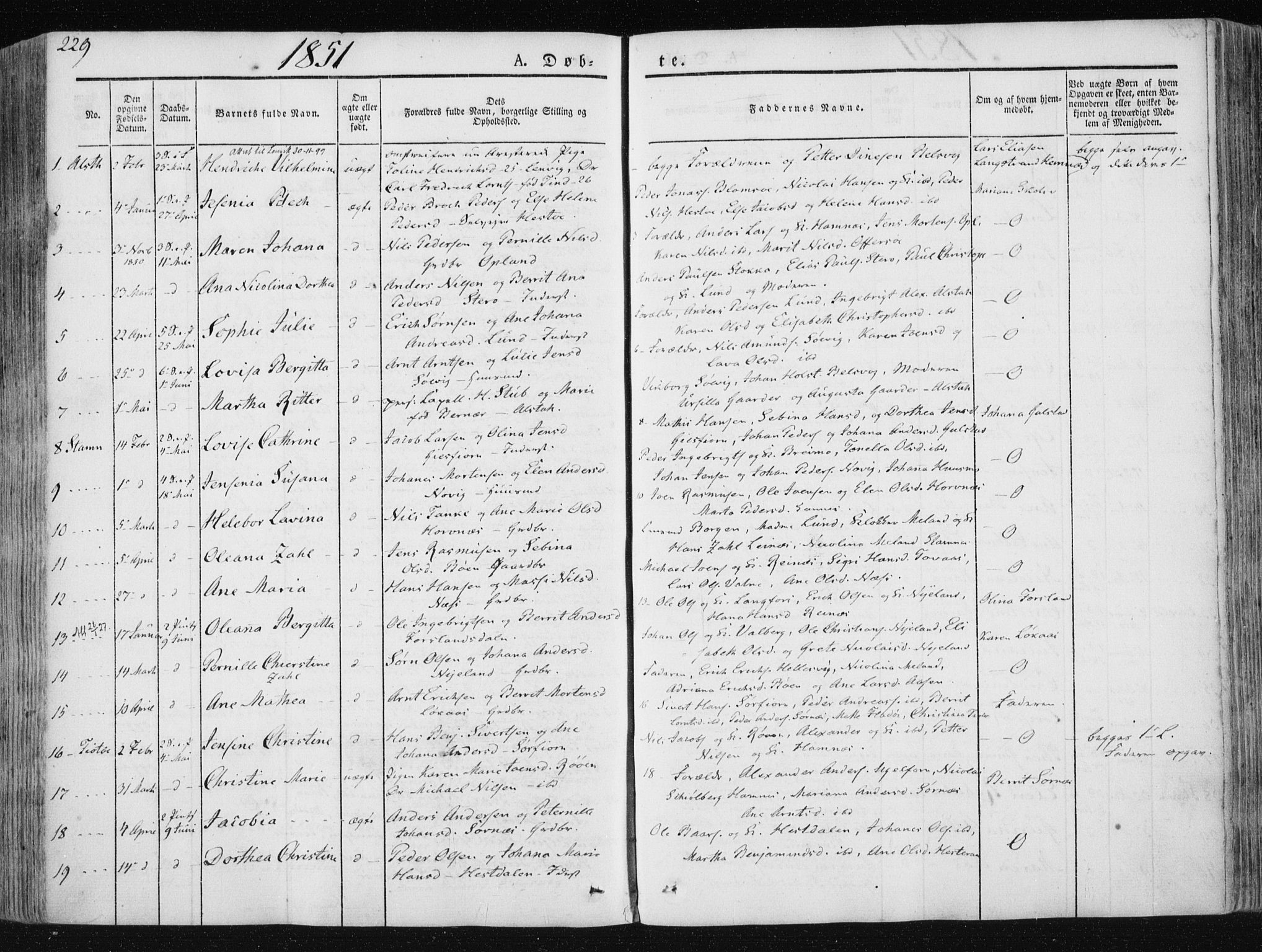 Ministerialprotokoller, klokkerbøker og fødselsregistre - Nordland, AV/SAT-A-1459/830/L0446: Parish register (official) no. 830A10, 1831-1865, p. 229