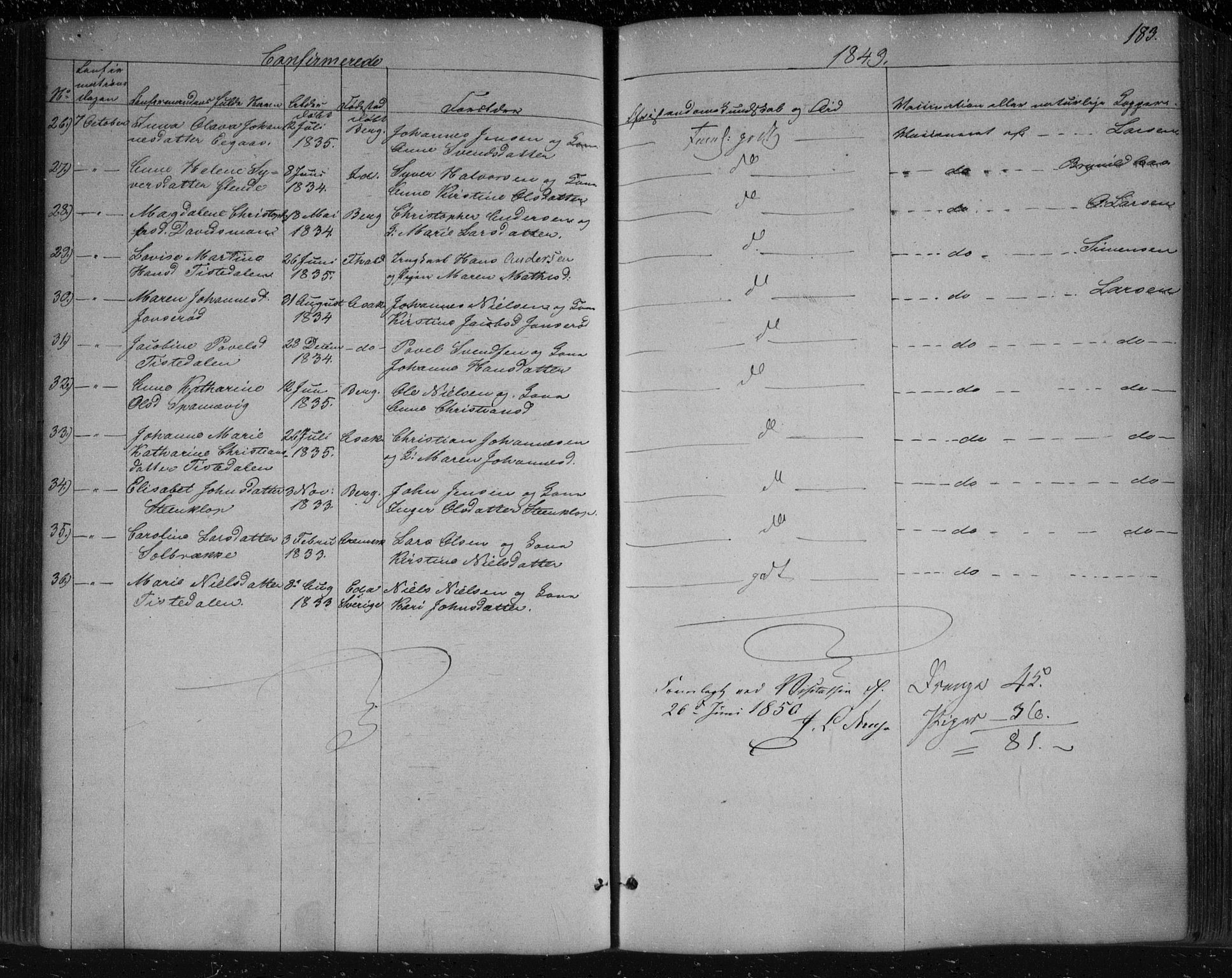 Berg prestekontor Kirkebøker, SAO/A-10902/F/Fa/L0004: Parish register (official) no. I 4, 1843-1860, p. 183