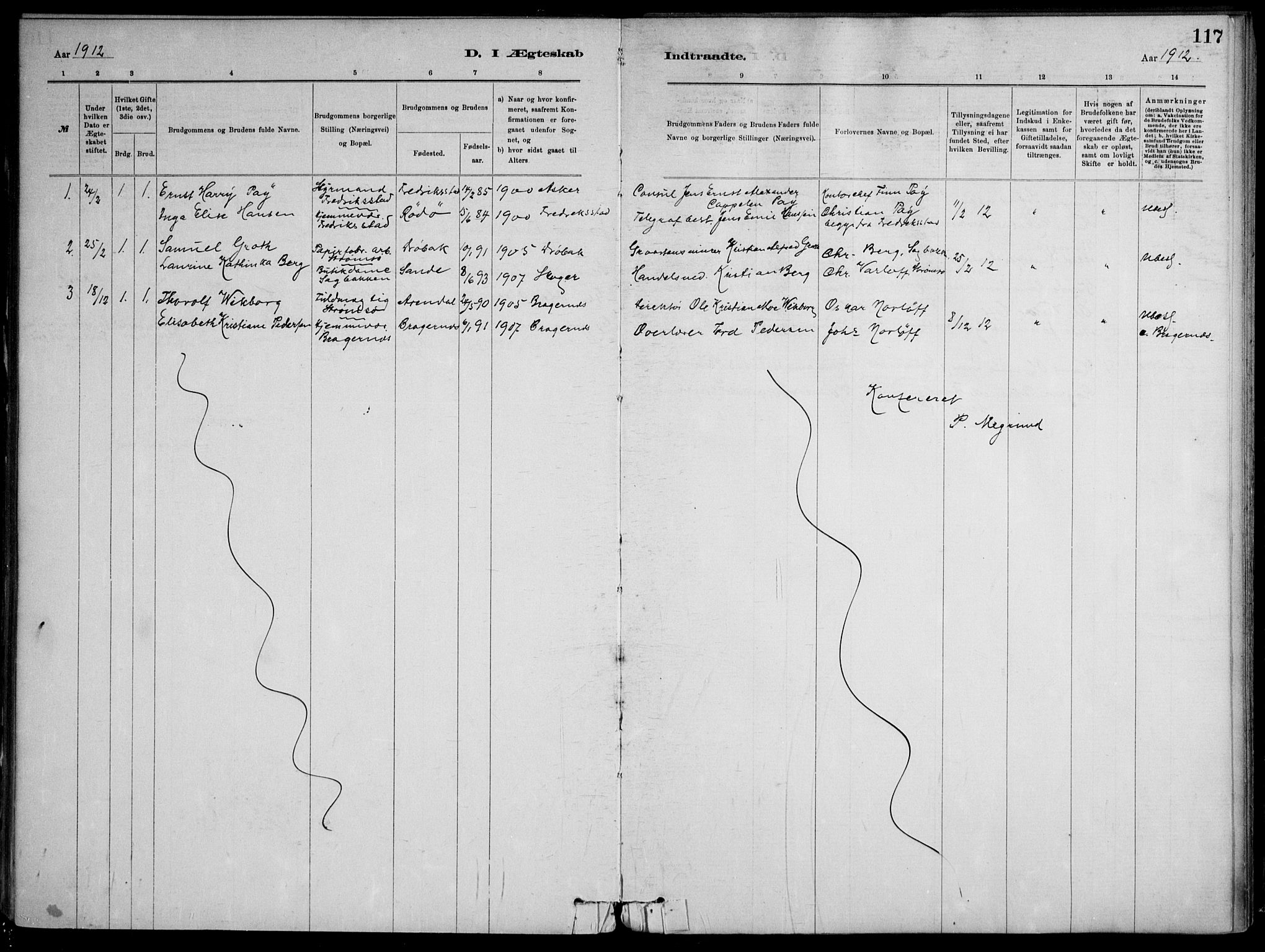 Skoger kirkebøker, SAKO/A-59/F/Fb/L0001: Parish register (official) no. II 1, 1885-1913, p. 117