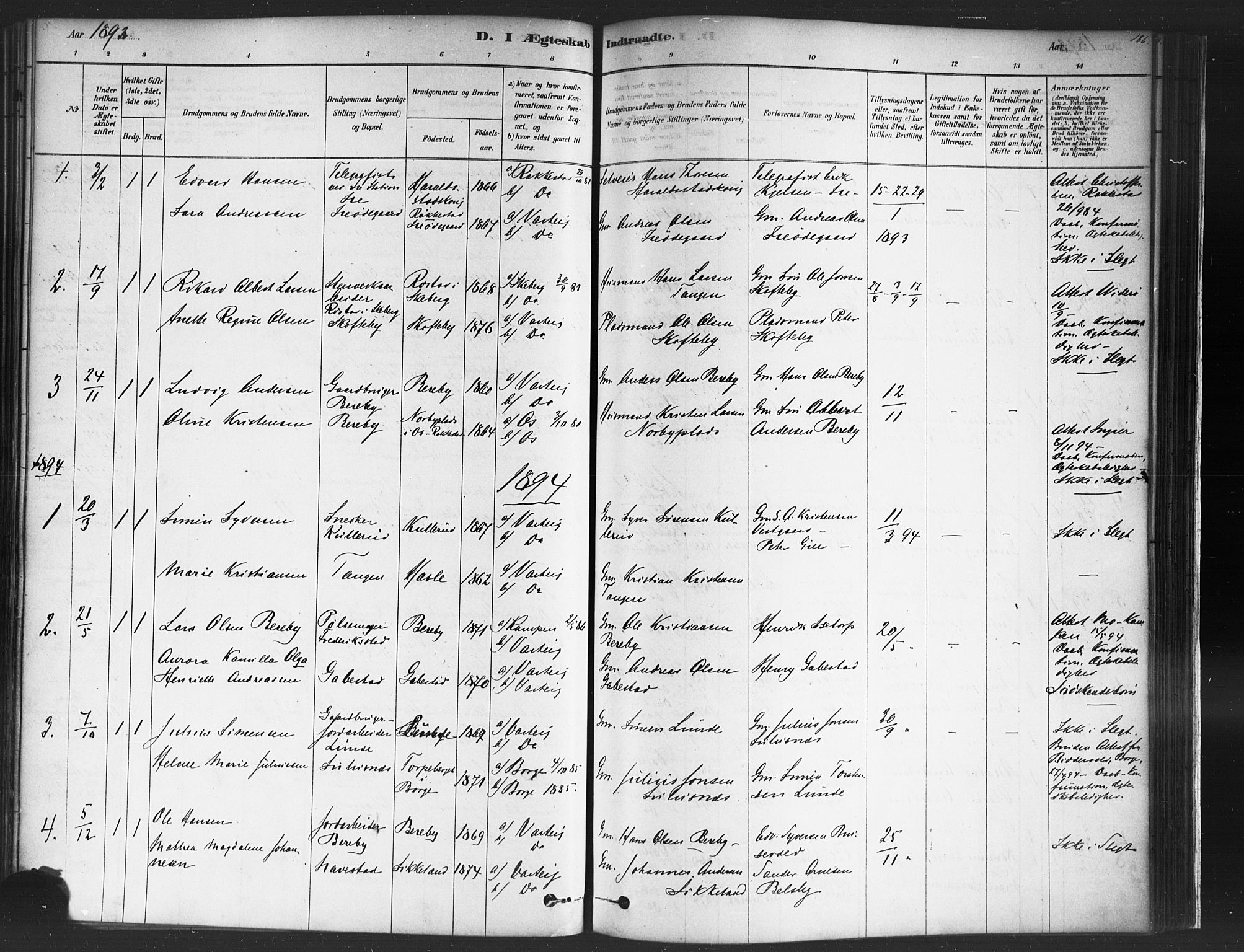 Varteig prestekontor Kirkebøker, SAO/A-10447a/F/Fa/L0002: Parish register (official) no. 2, 1878-1899, p. 186