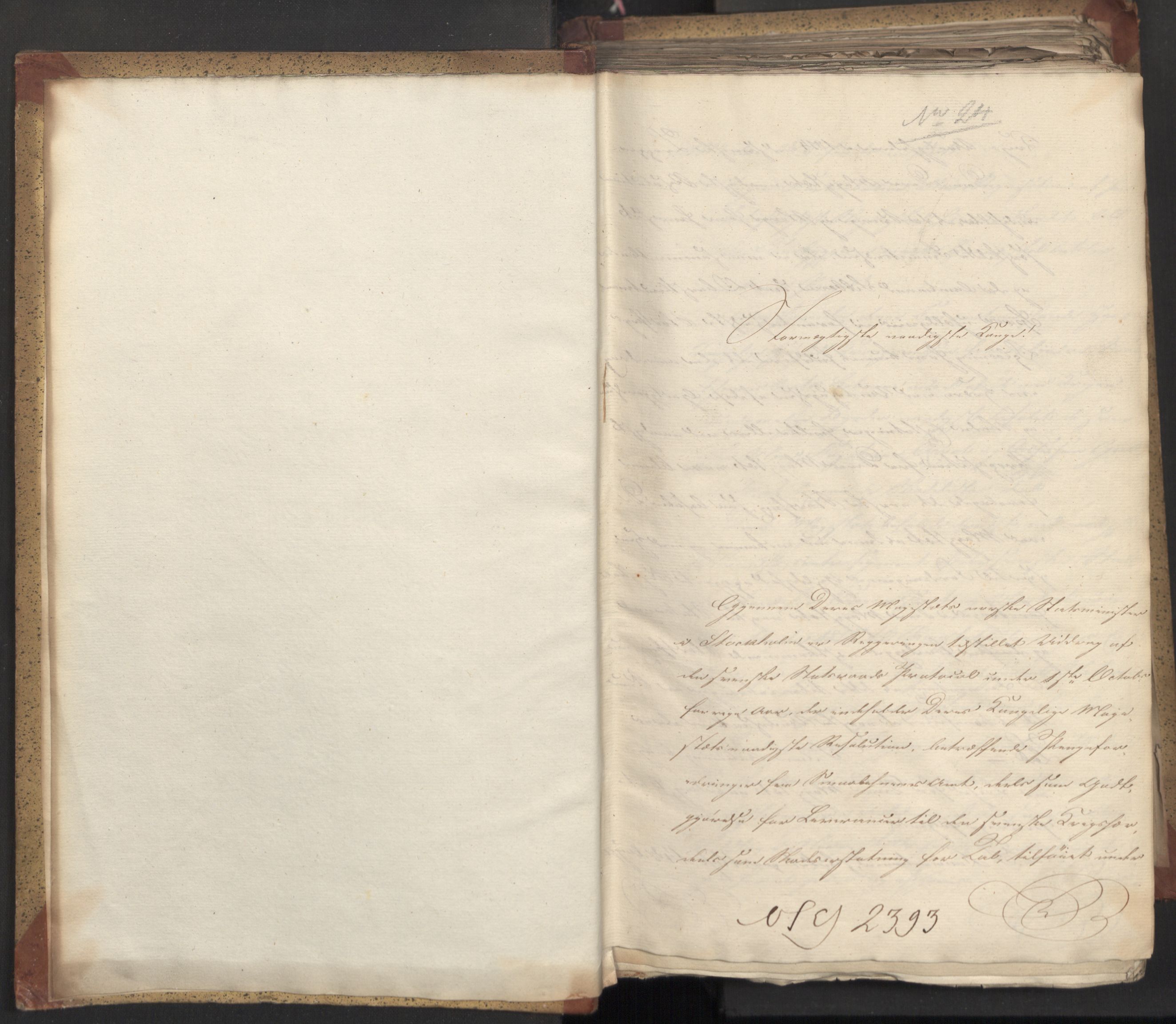 Statsrådsavdelingen i Stockholm, AV/RA-S-1003/D/Da/L0011: Regjeringsinnstillinger nr. 2393-2586, 1817, p. 3