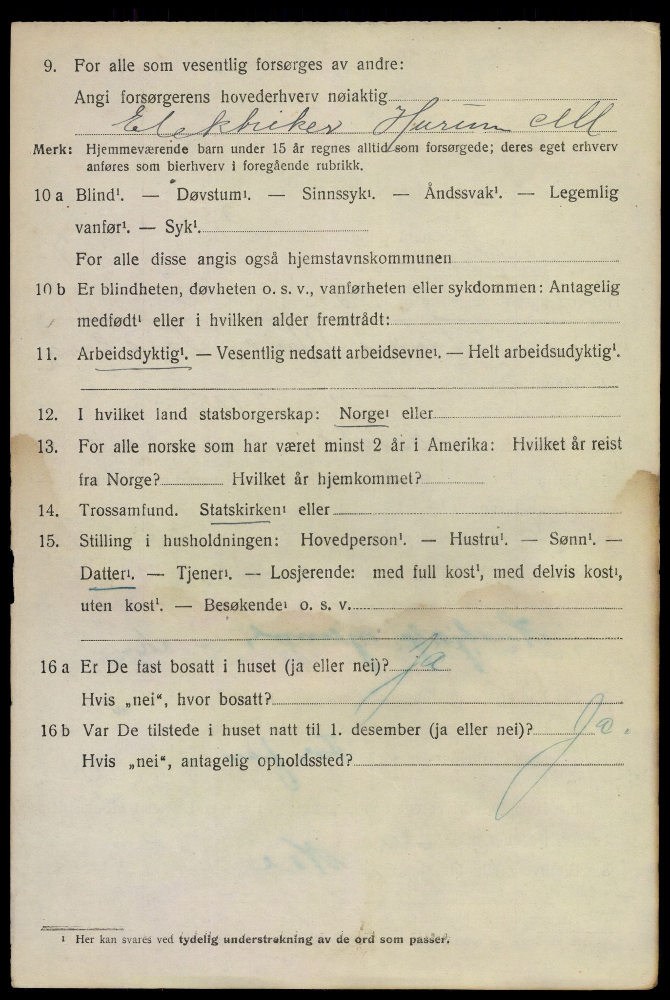 SAKO, 1920 census for Hurum, 1920, p. 10075