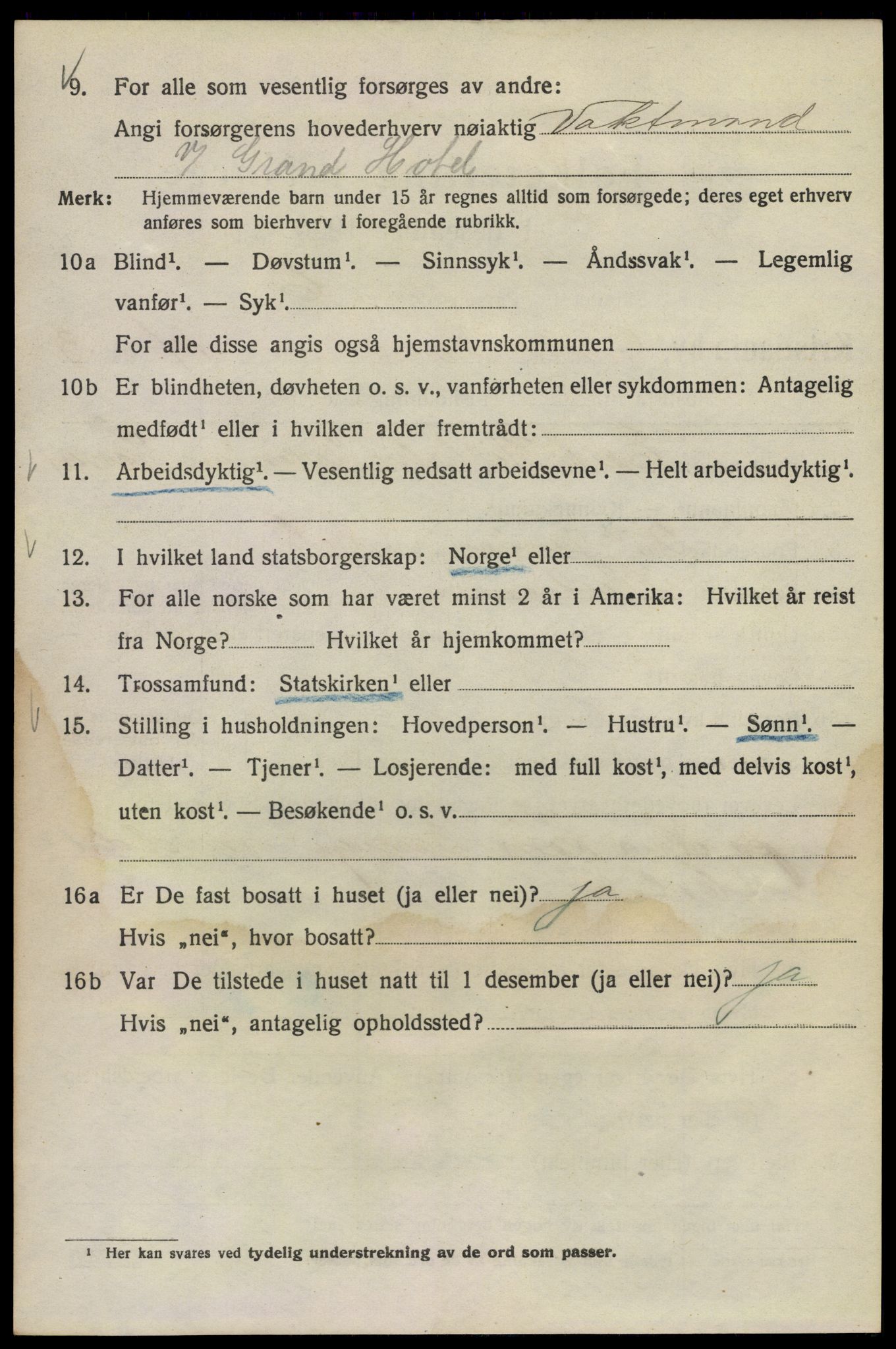 SAO, 1920 census for Kristiania, 1920, p. 660122