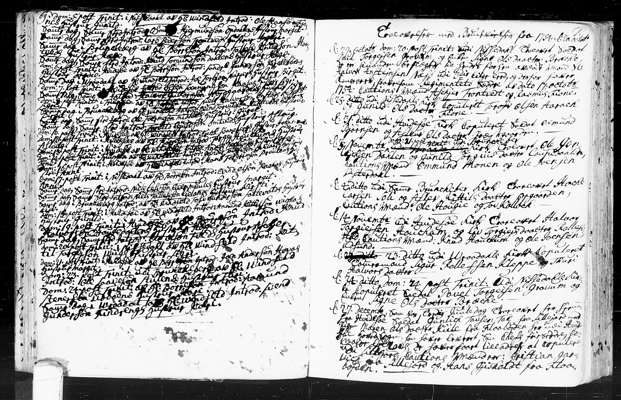 Kviteseid kirkebøker, SAKO/A-276/F/Fa/L0001: Parish register (official) no. I 1, 1754-1773, p. 69-70