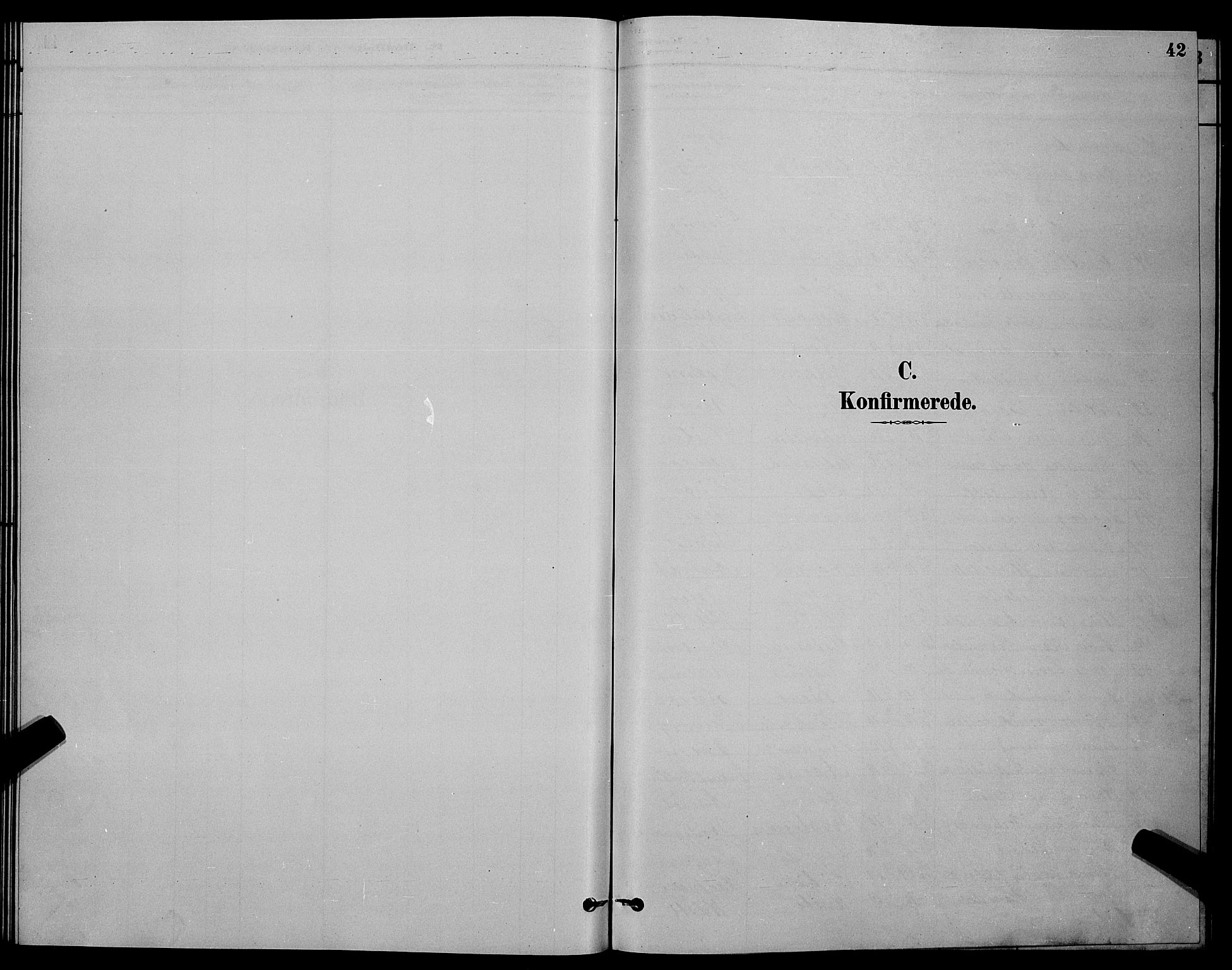 Ministerialprotokoller, klokkerbøker og fødselsregistre - Møre og Romsdal, AV/SAT-A-1454/519/L0263: Parish register (copy) no. 519C04, 1885-1892, p. 42