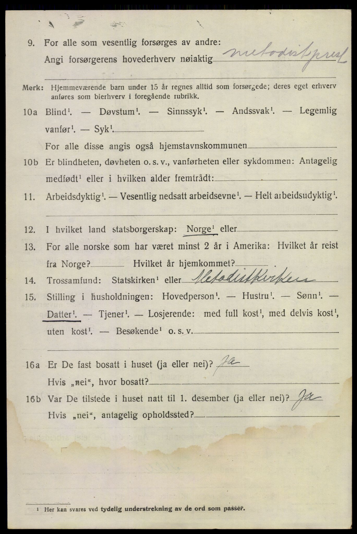 SAKO, 1920 census for Flesberg, 1920, p. 5008