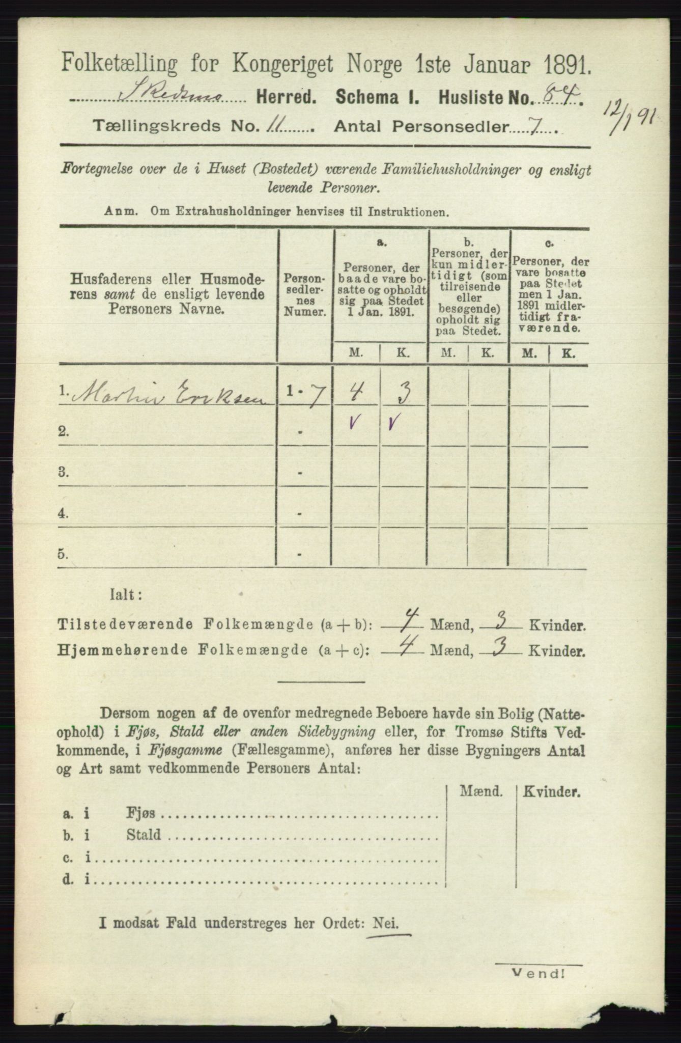 RA, 1891 census for 0231 Skedsmo, 1891, p. 6202