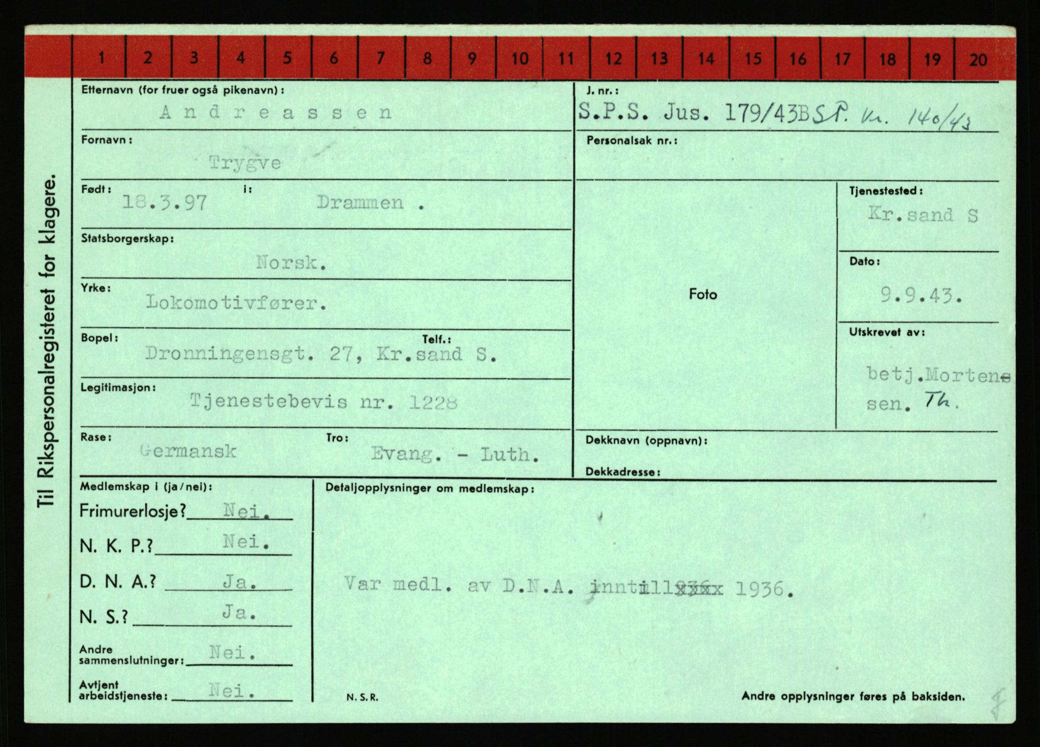 Statspolitiet - Hovedkontoret / Osloavdelingen, AV/RA-S-1329/C/Ca/L0001: Aabakken - Armann, 1943-1945, p. 3965