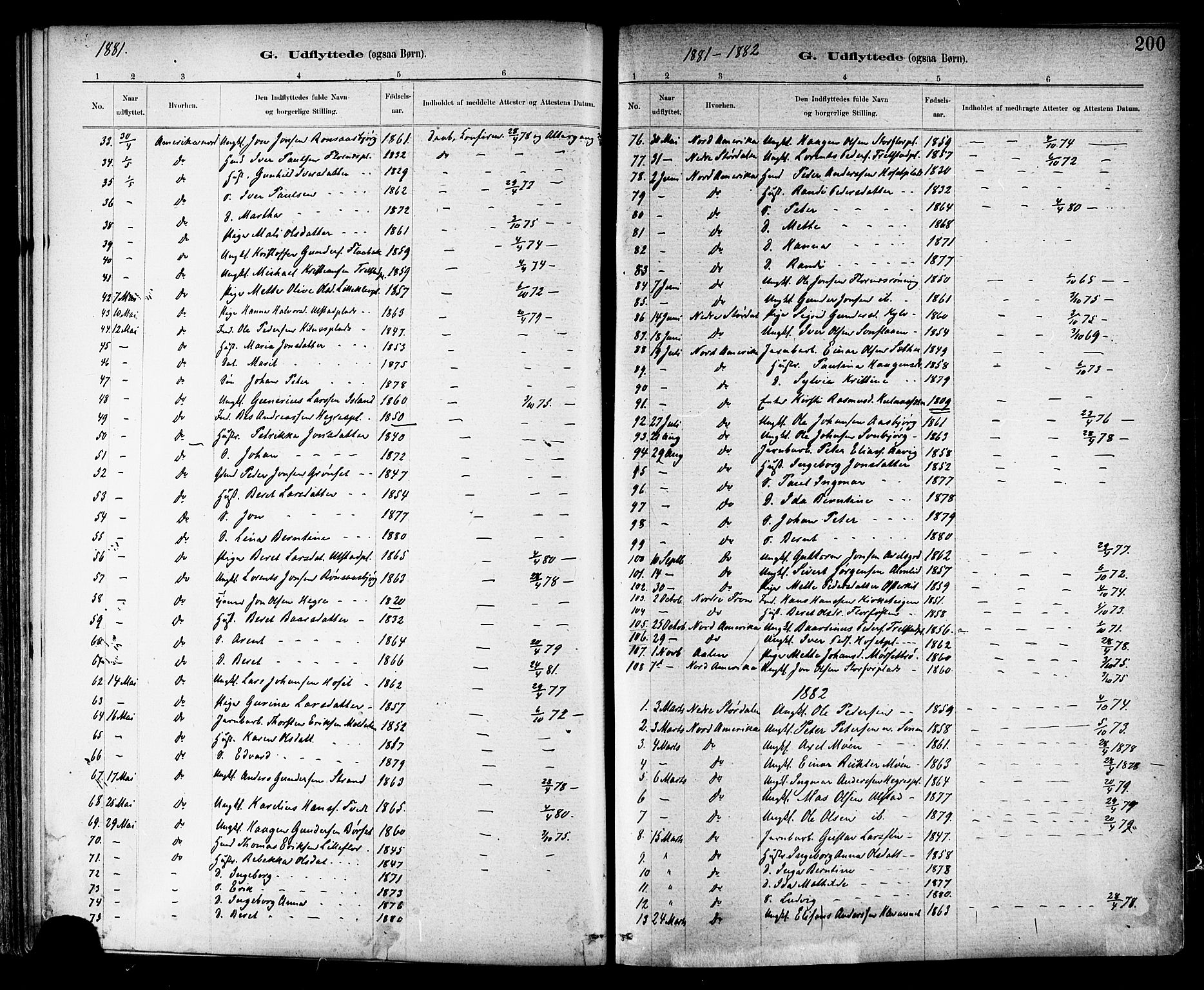 Ministerialprotokoller, klokkerbøker og fødselsregistre - Nord-Trøndelag, SAT/A-1458/703/L0030: Parish register (official) no. 703A03, 1880-1892, p. 200