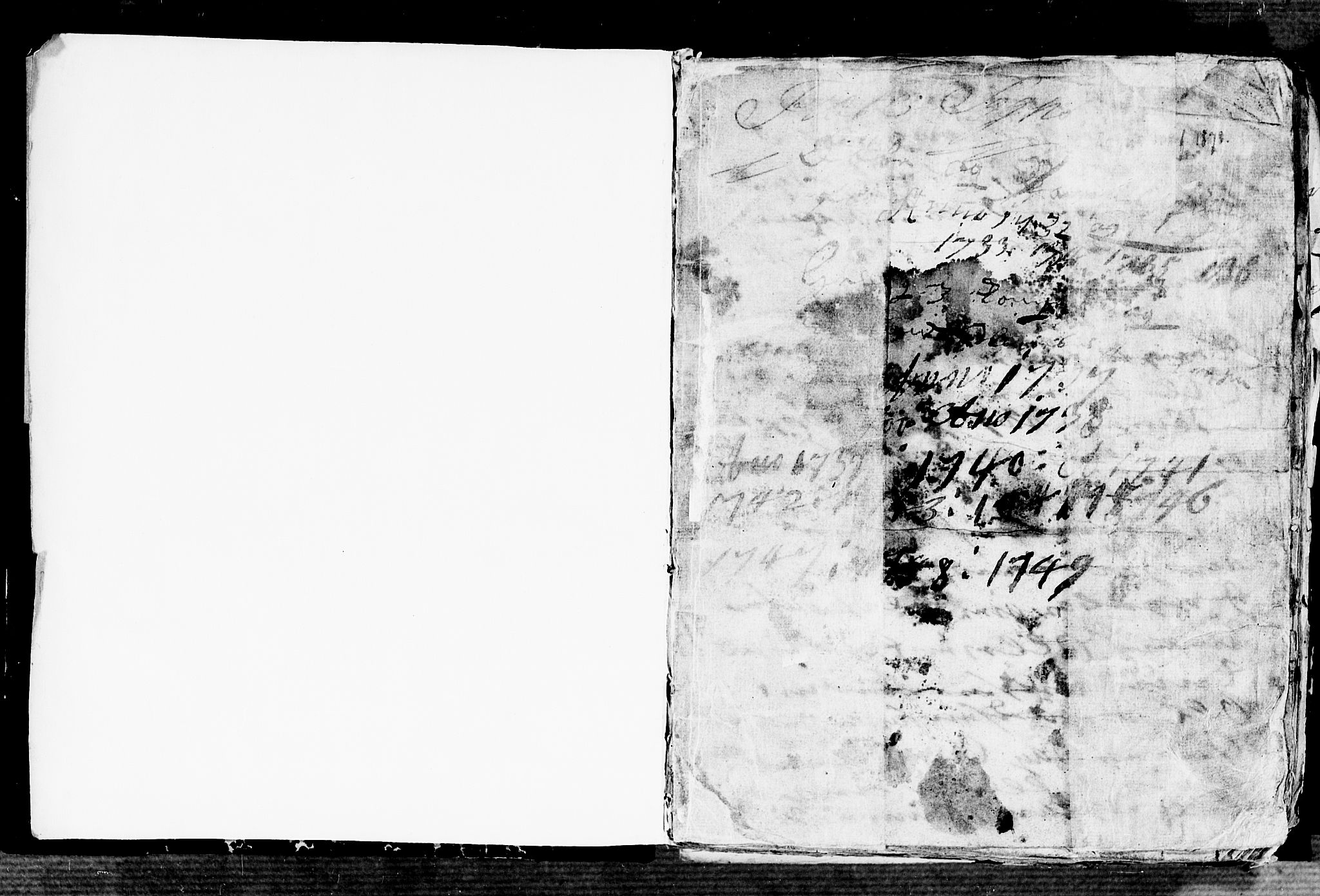 Fjære sokneprestkontor, SAK/1111-0011/F/Fb/L0001: Parish register (copy) no. B 1, 1732-1750, p. 1