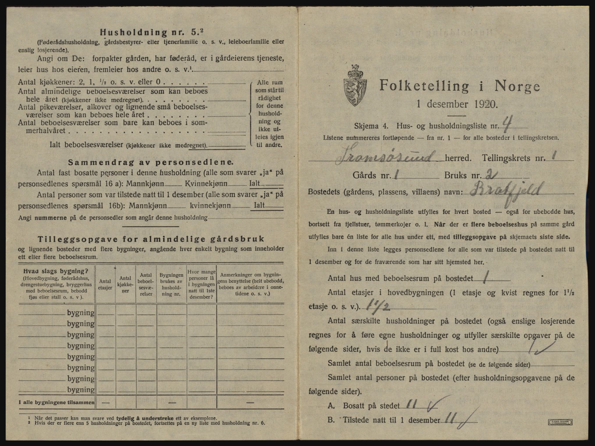 SATØ, 1920 census for Tromsøysund, 1920, p. 110