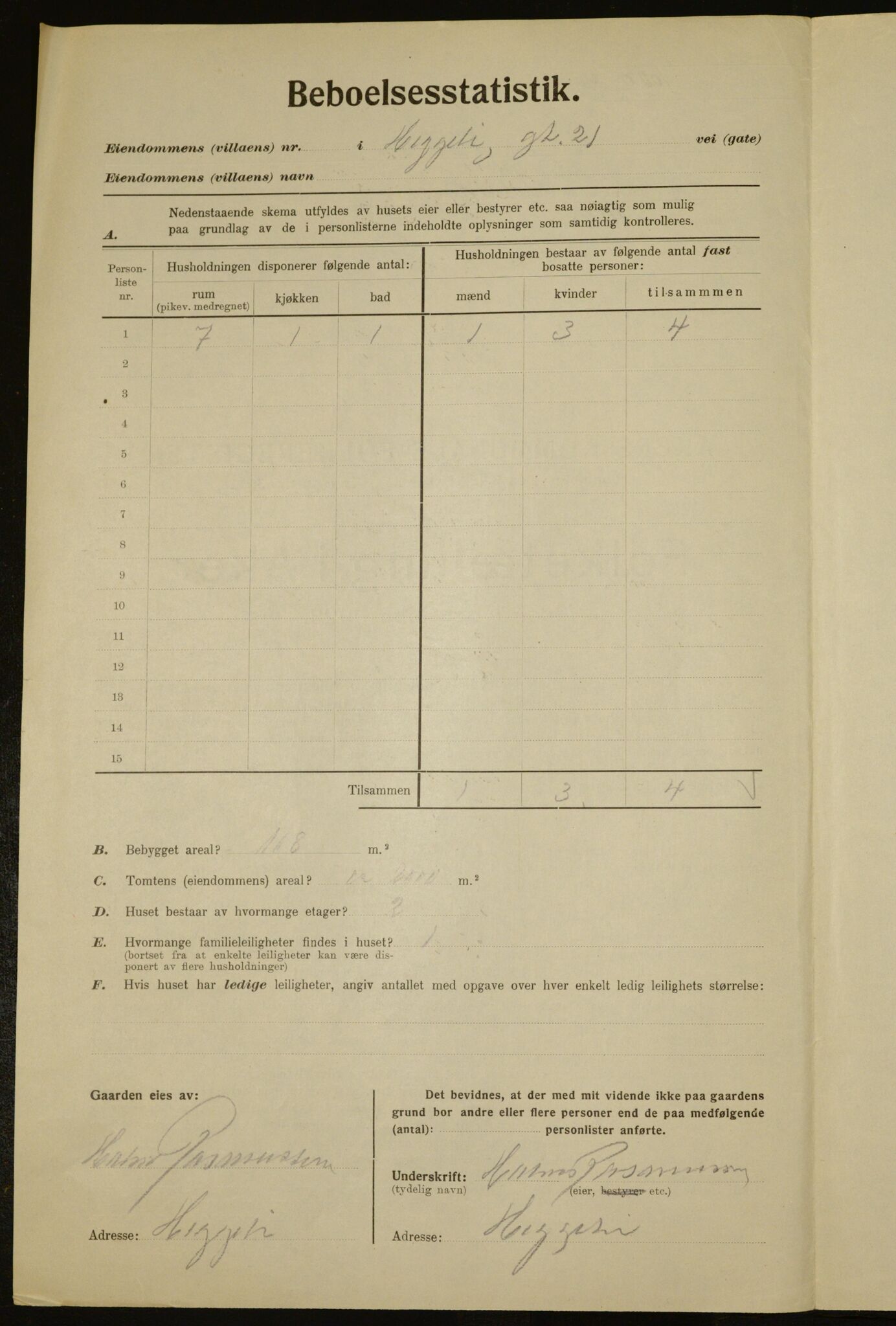 , Municipal Census 1923 for Aker, 1923, p. 6220