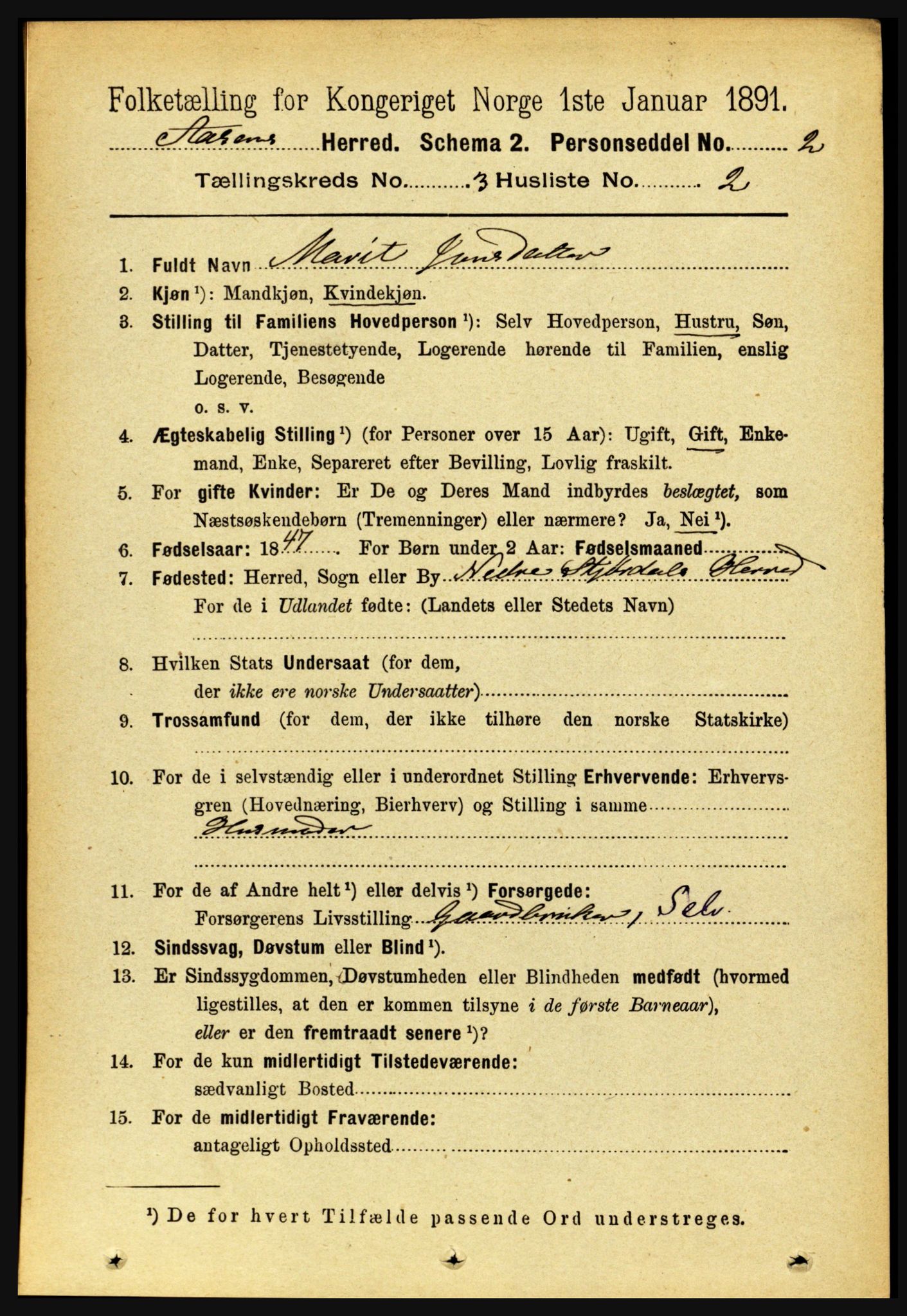 RA, 1891 census for 1716 Åsen, 1891, p. 912