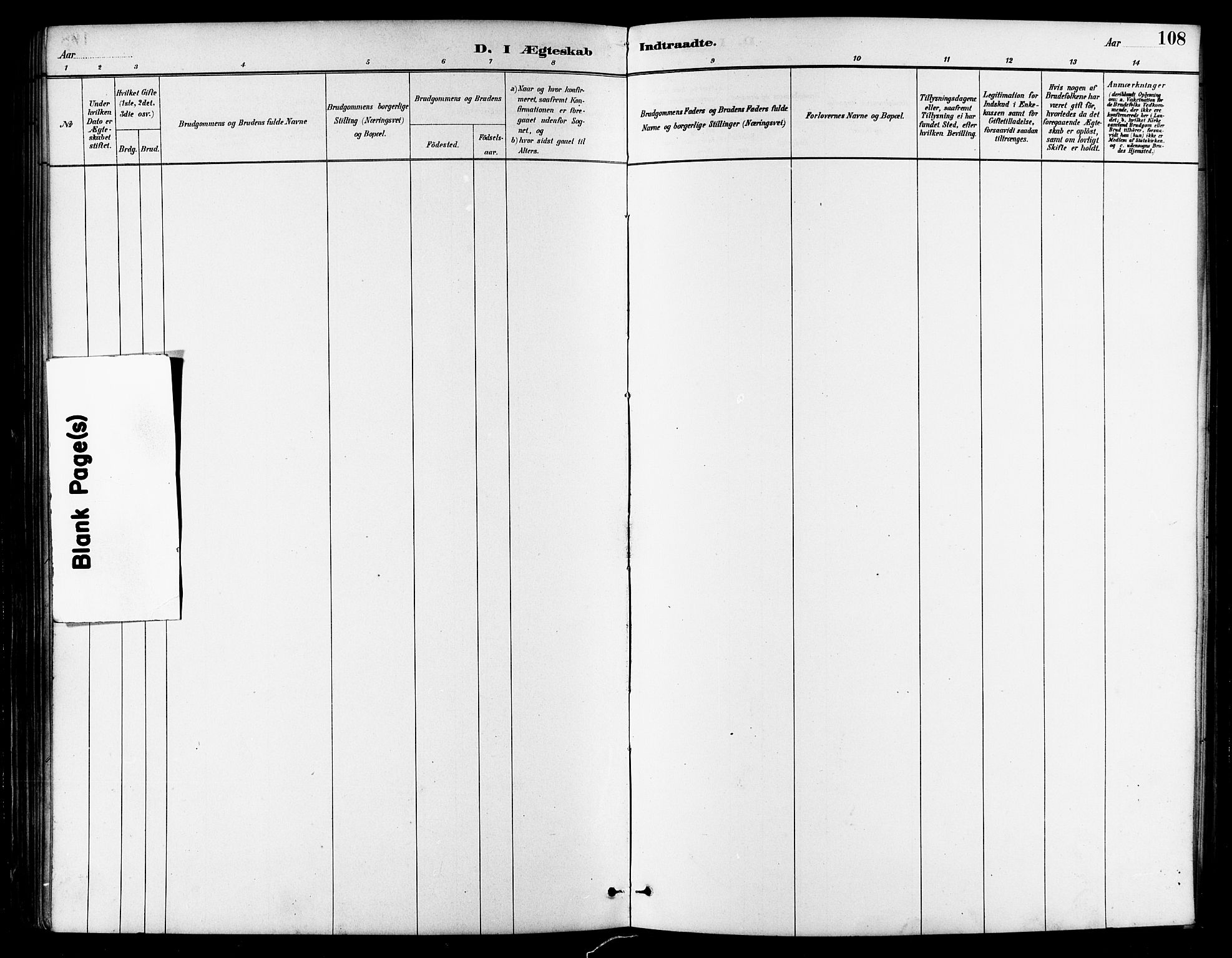 Ministerialprotokoller, klokkerbøker og fødselsregistre - Møre og Romsdal, SAT/A-1454/521/L0302: Parish register (copy) no. 521C03, 1882-1907, p. 108