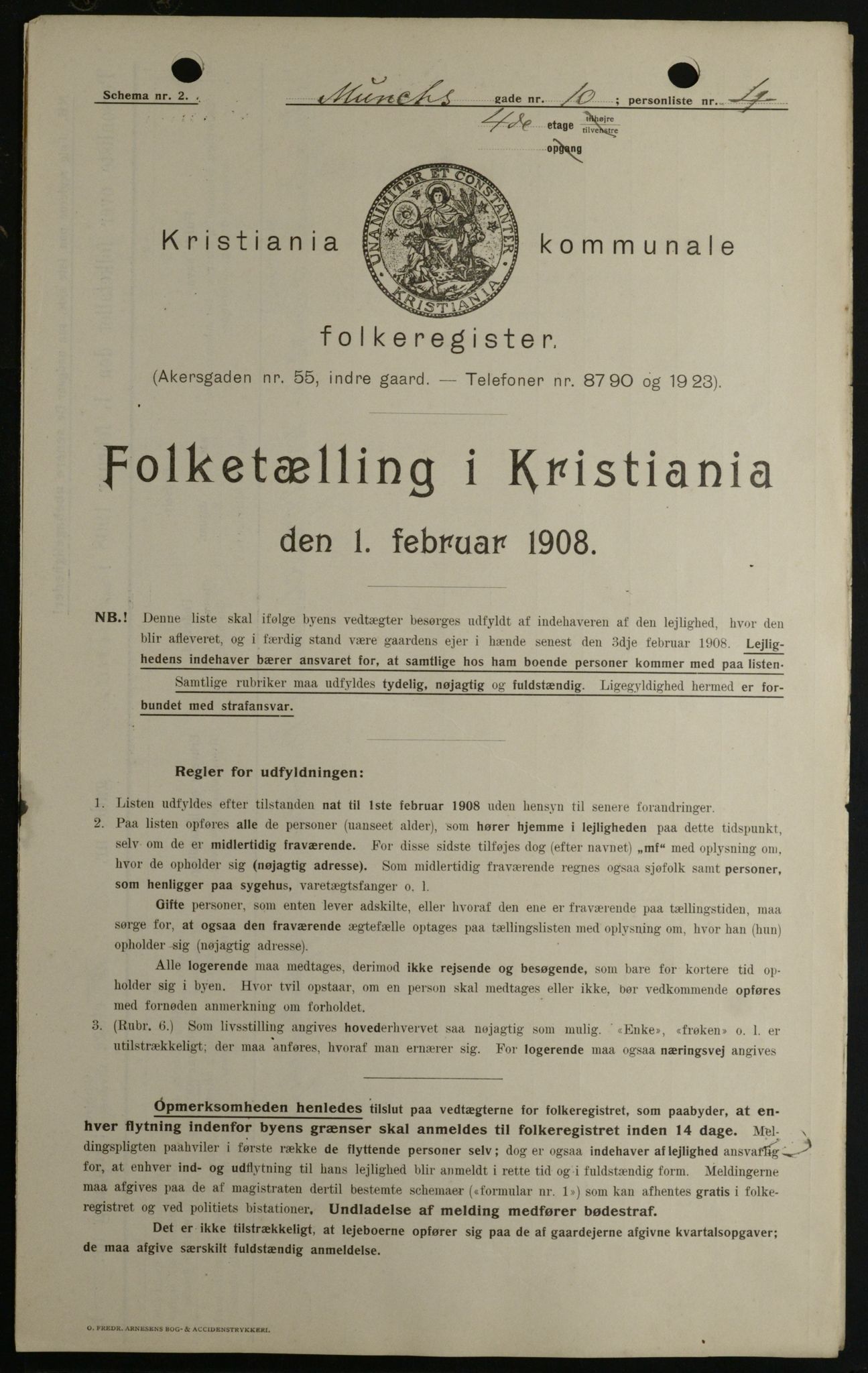 OBA, Municipal Census 1908 for Kristiania, 1908, p. 59772