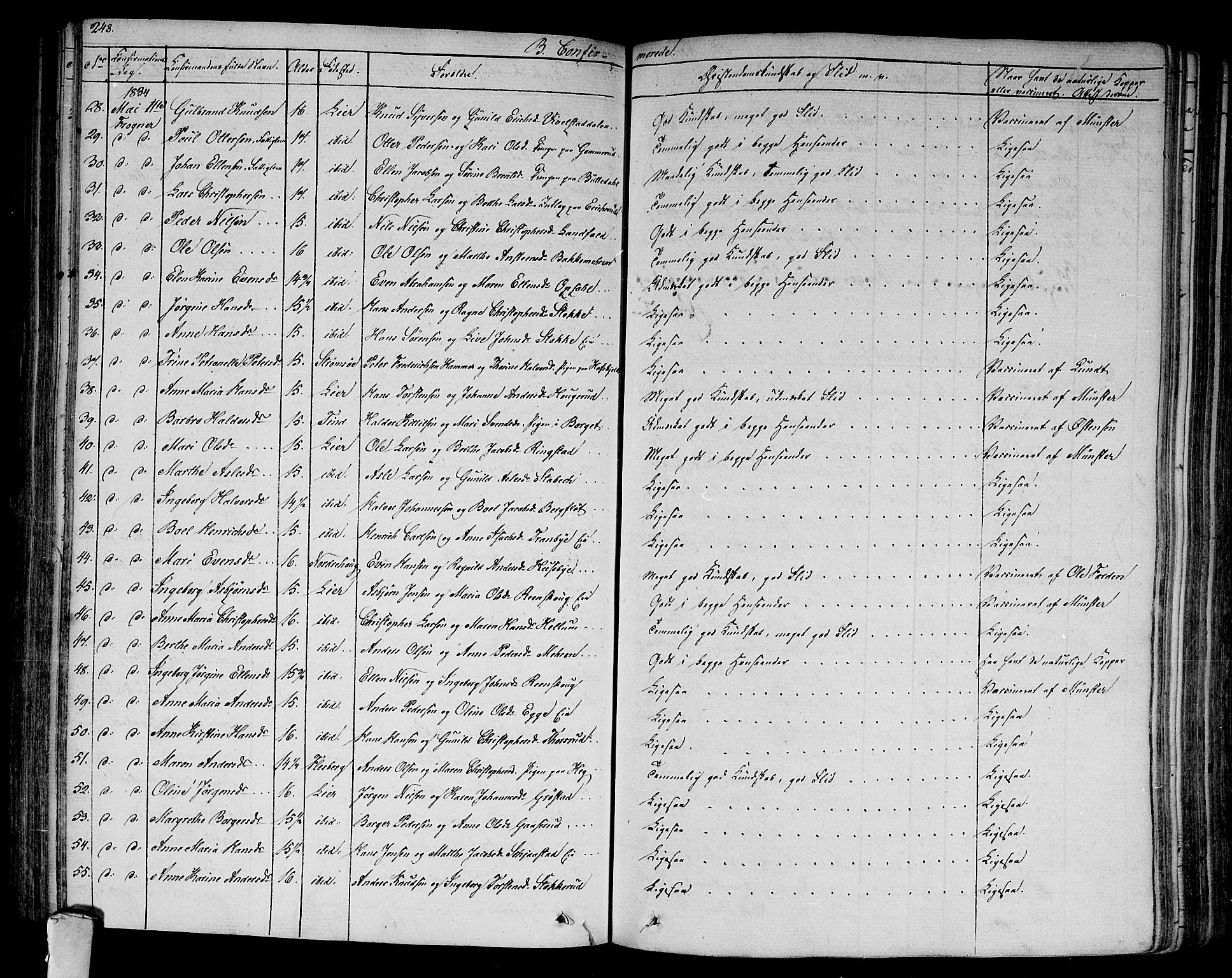 Lier kirkebøker, AV/SAKO-A-230/F/Fa/L0010: Parish register (official) no. I 10, 1827-1843, p. 248